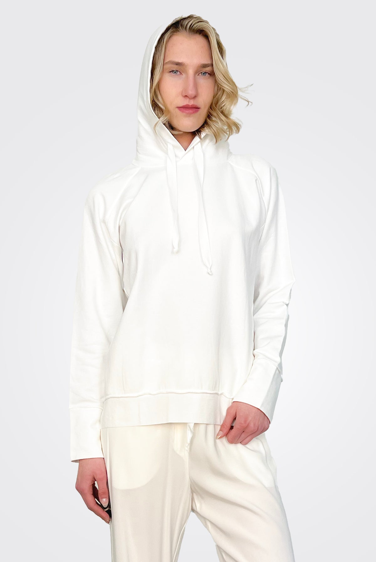 Luxury Sweat Hoodie - Natural by Kristensen — alternate view