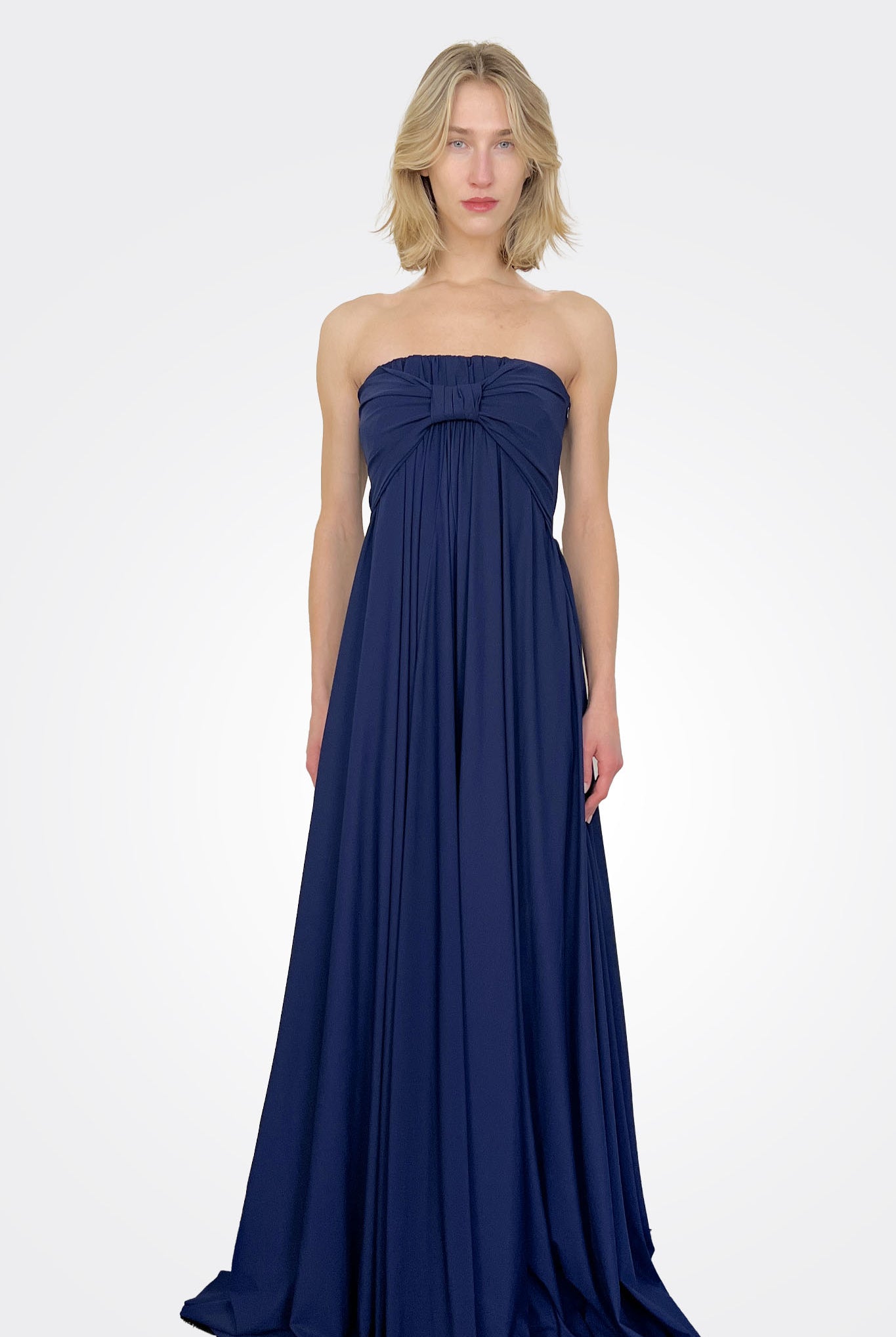 Dolse Long Gown - Blu Notte by Chiara Boni | 25 South Boutiques
