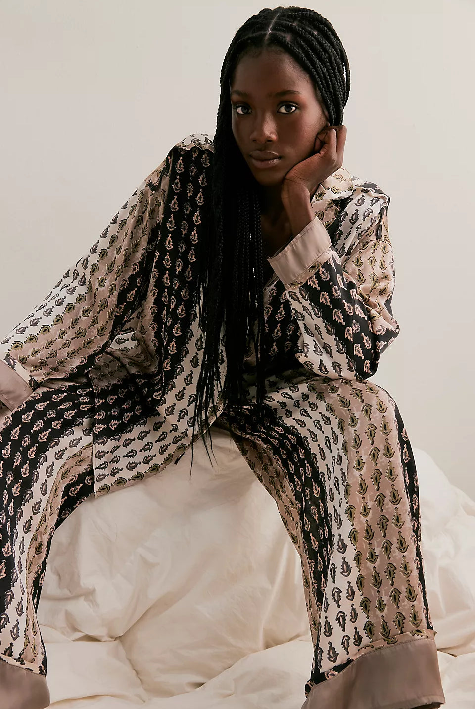 Dreamy Days Pajama Set - Neutral Combo by Free People — view 3