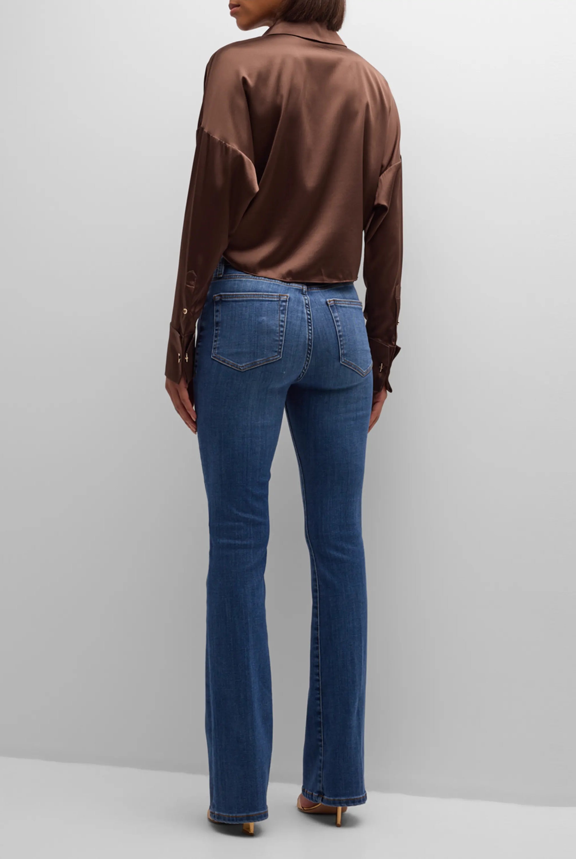 Farrah Silk Tie Front Blouse - Desert by Ramy Brook — view 6