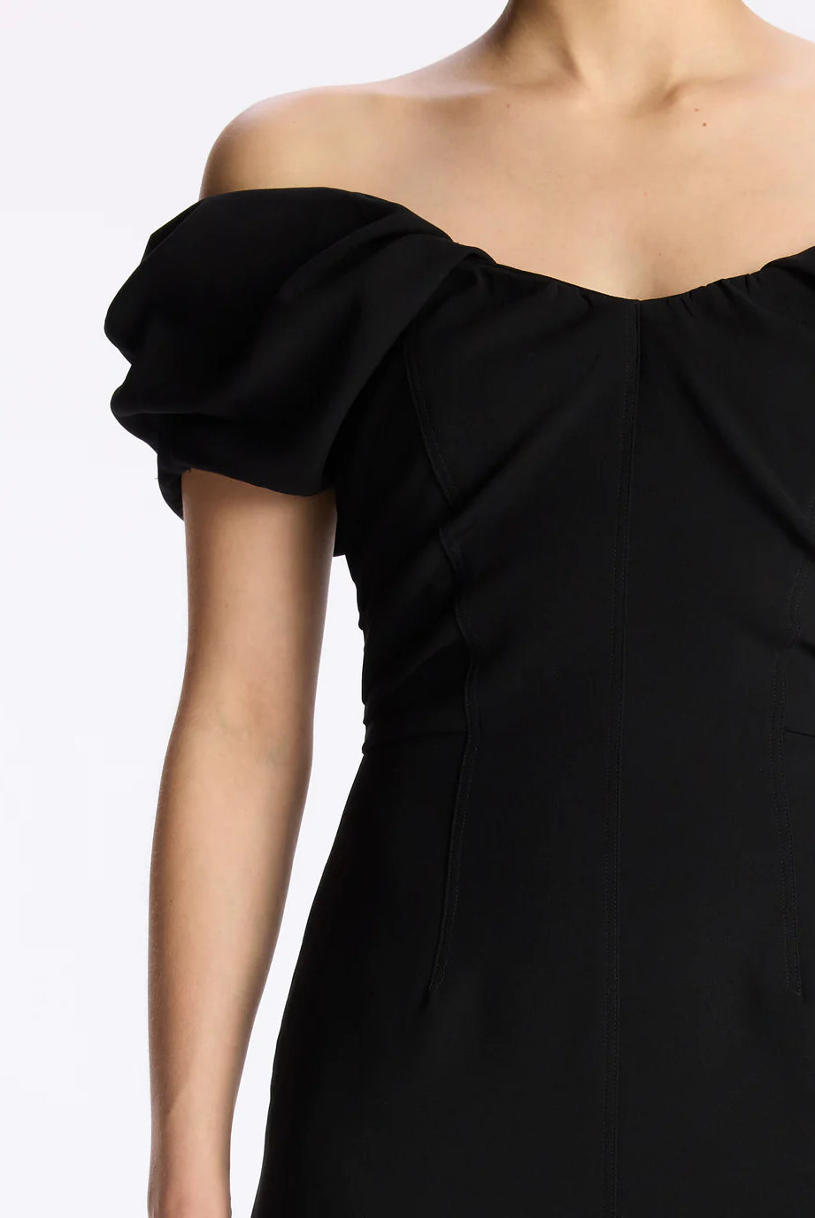 Nora Midi Dress - Black by A.L.C — view 4