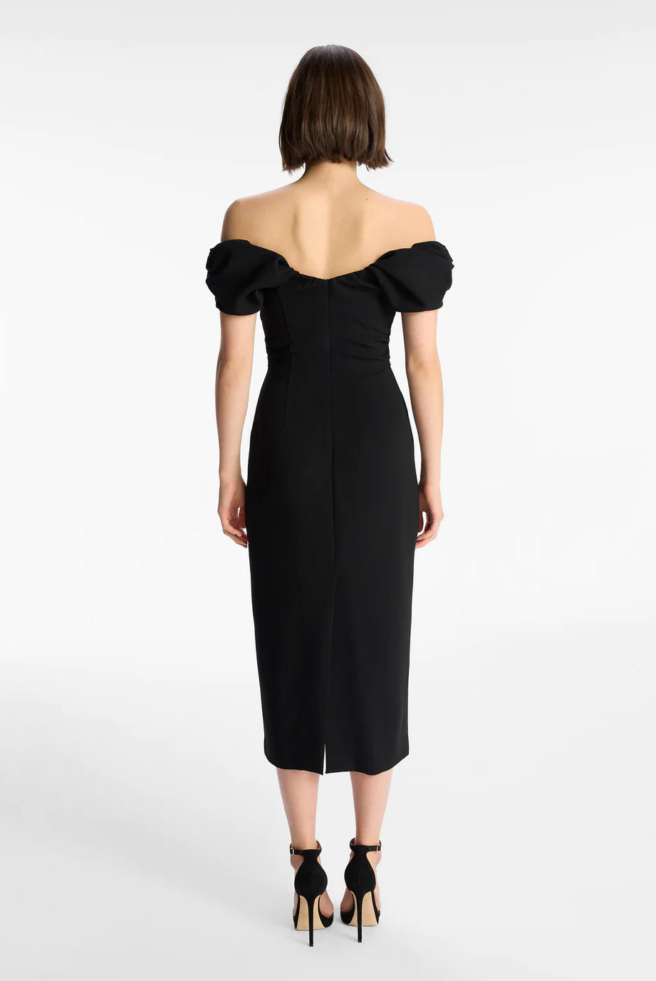 Nora Midi Dress - Black by A.L.C — alternate view