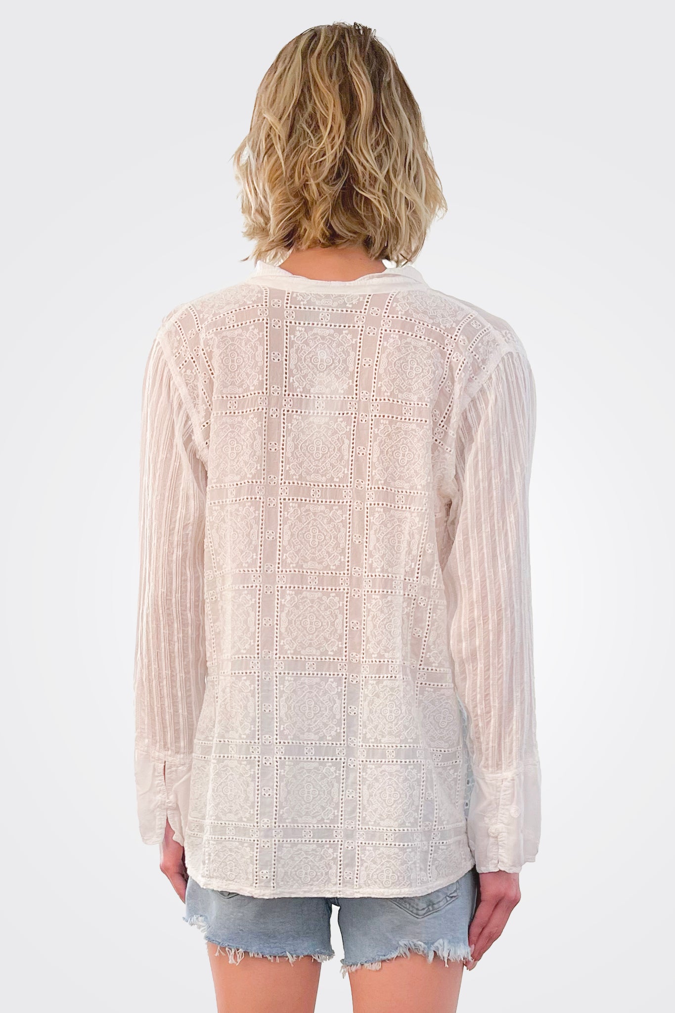 Nyx Shirt - White by Johnny Was — view 3