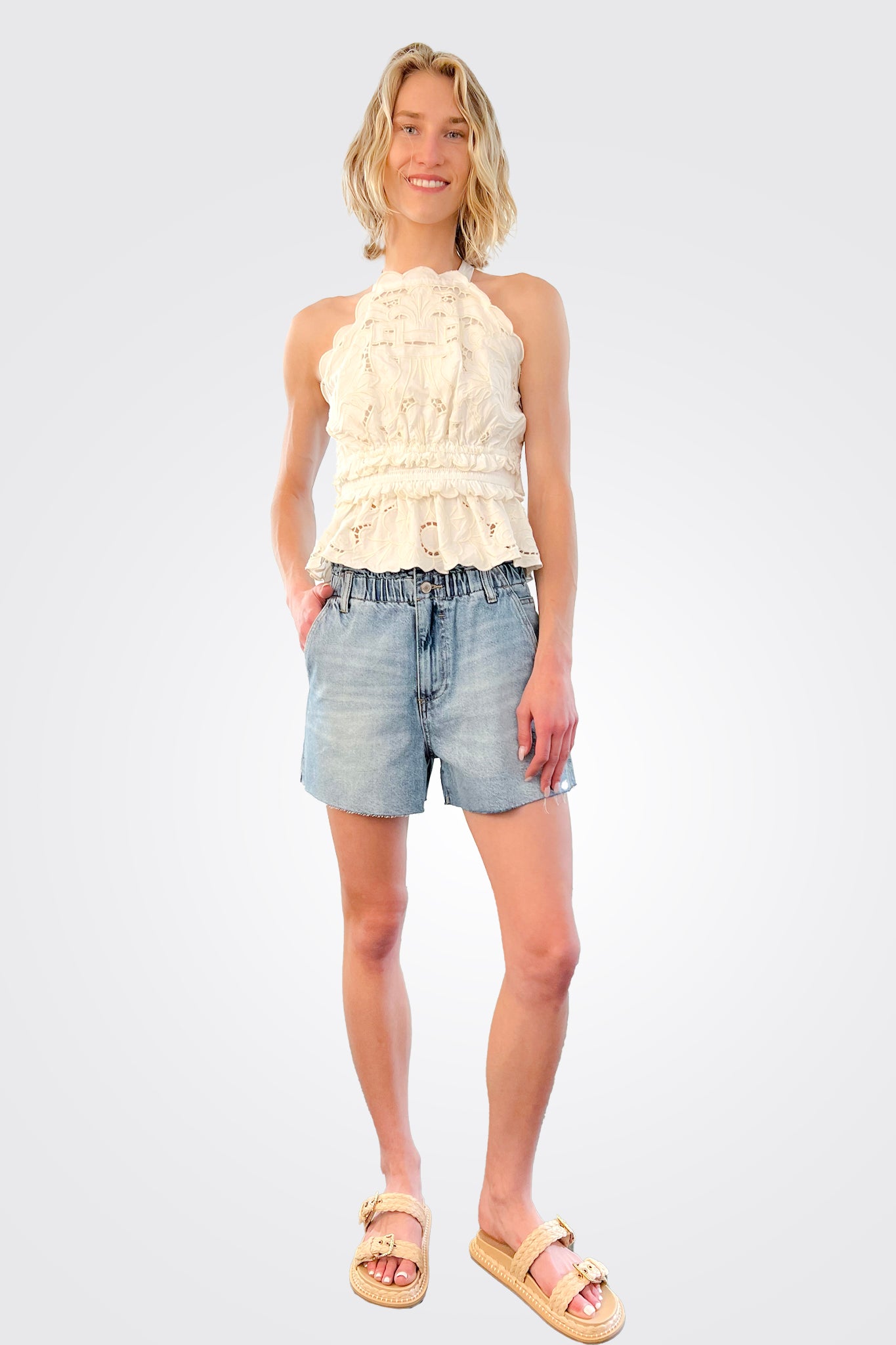 Elastic Waist Shorts - Cleo by Oat NY | 25 South Boutiques