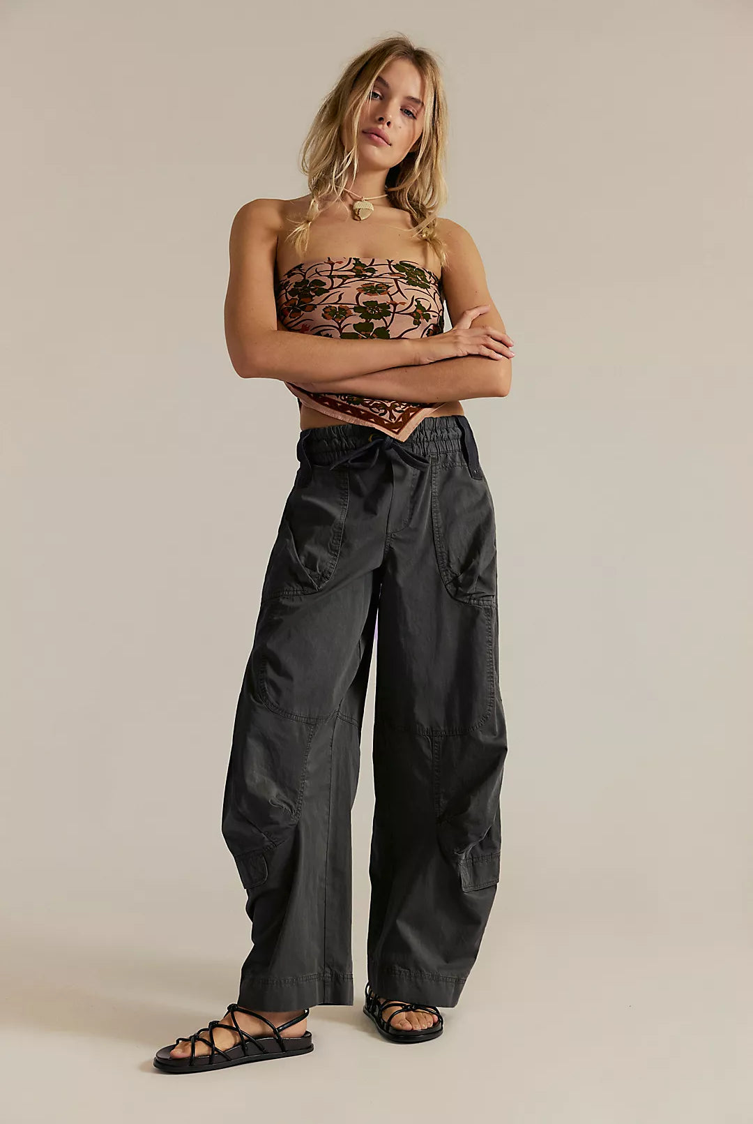 Onset Pull-On Cargo Pants - Black by Free People | 25 South Boutiques