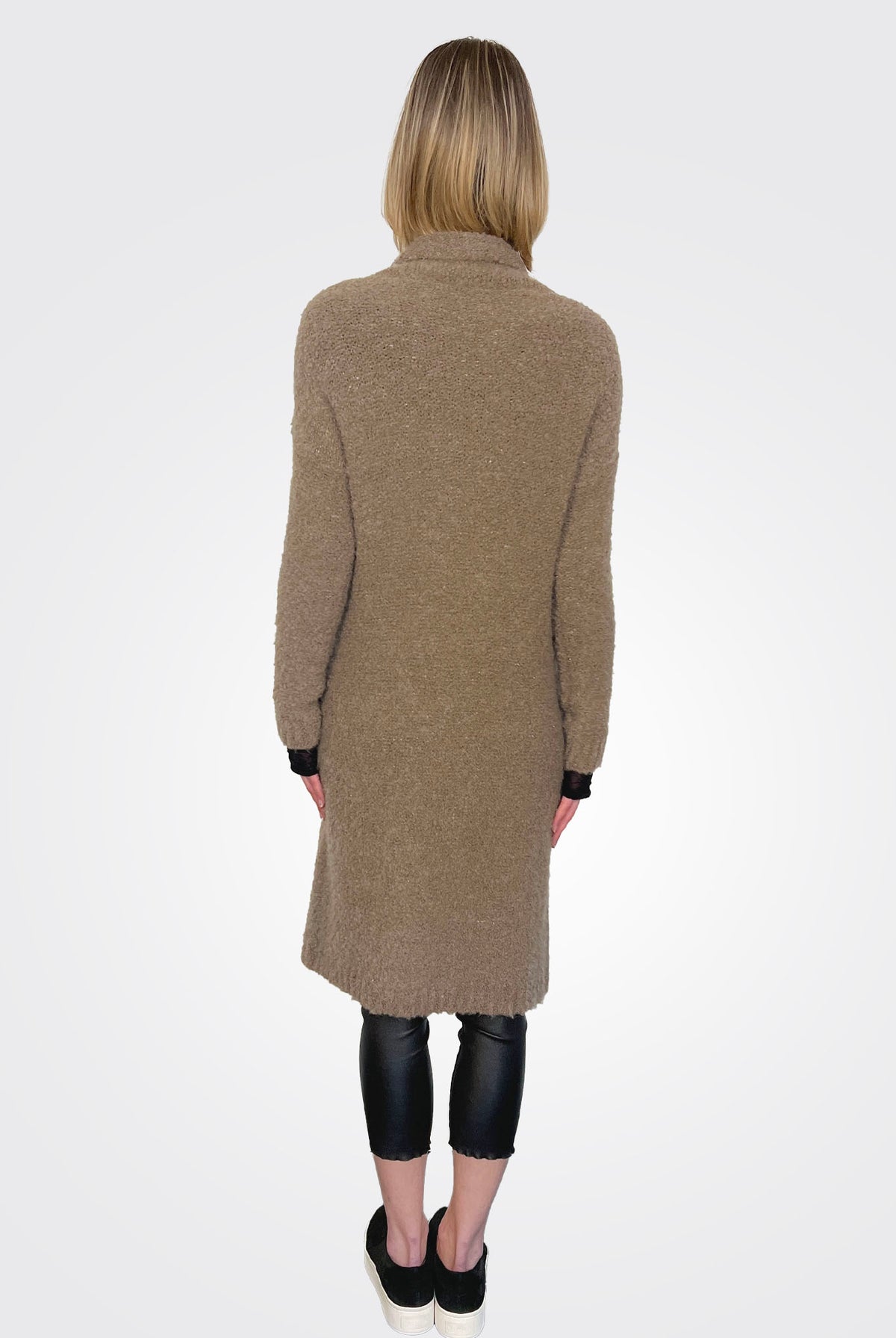 Midi Sweater Cardigan - Brown by Peserico — alternate view