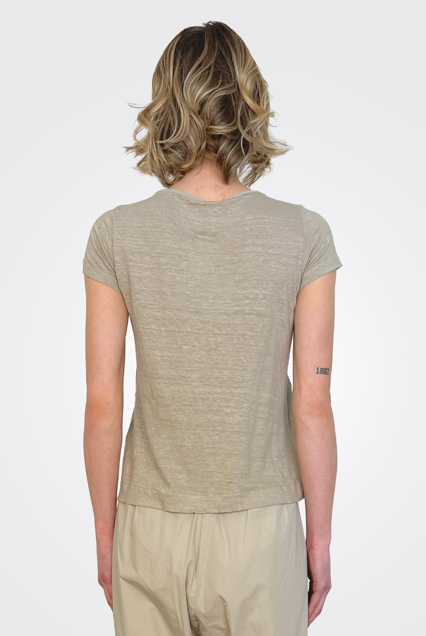 Pocket Tee - Pearl Grey by Transit Par-Such — alternate view