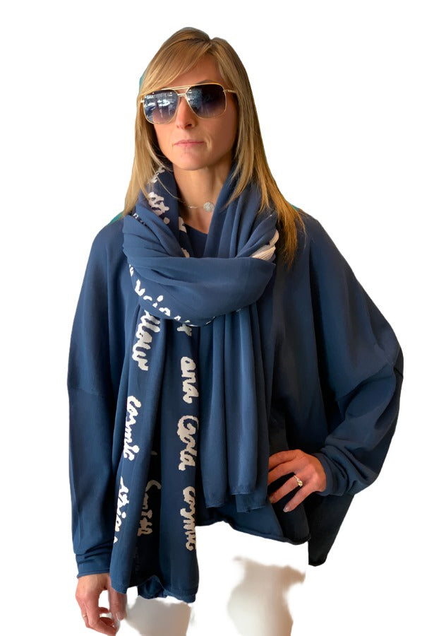 Scarf - Plum Print by Rundholz | 25 South Boutiques