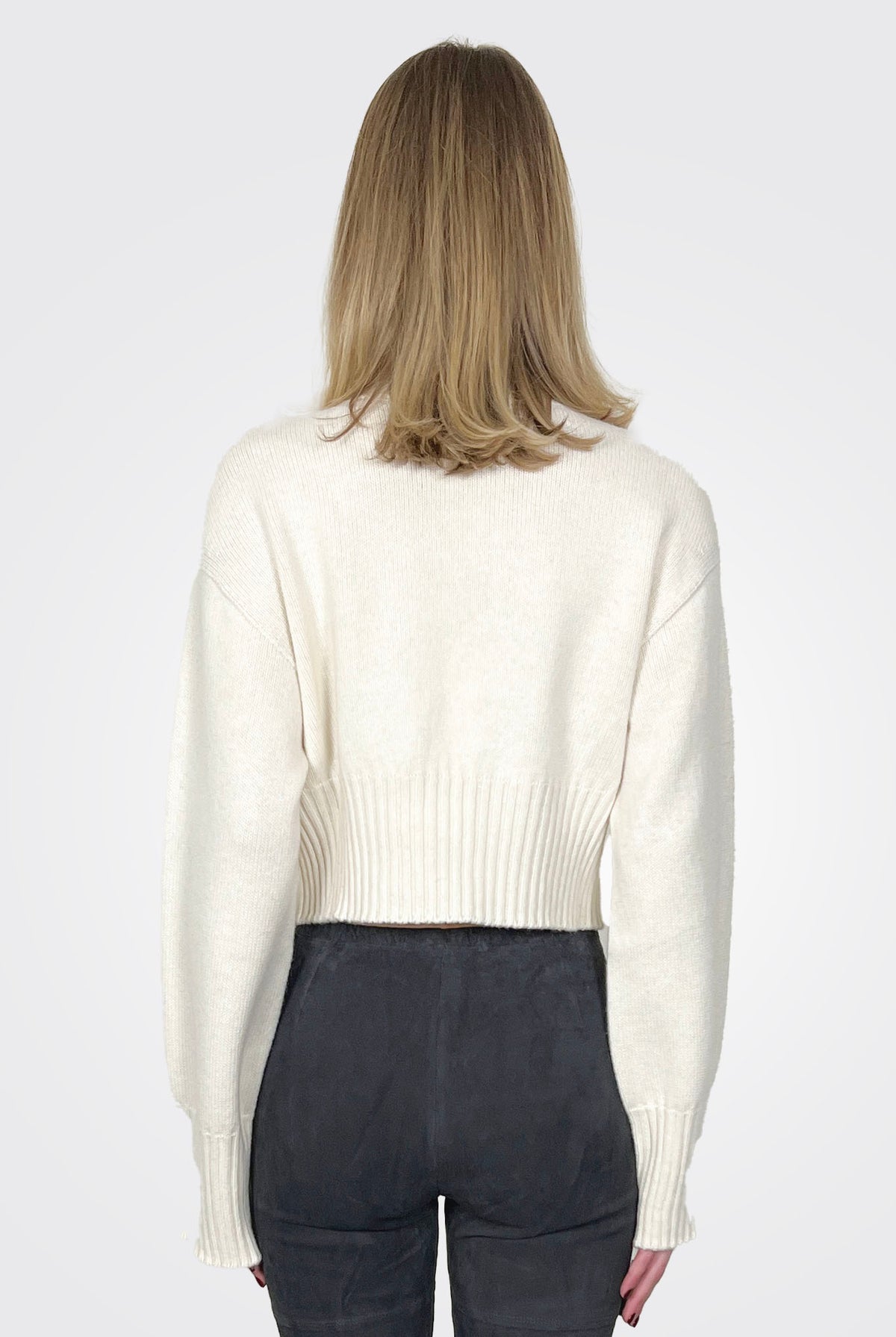 Crop Crew Sweater - Pumice by Liviana Conti — alternate view