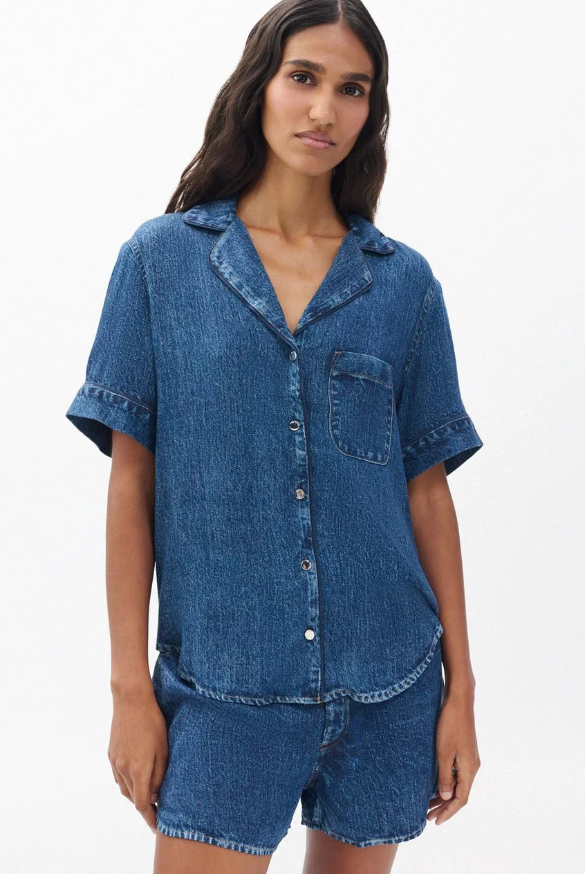 rb Miramar Short-Sleeve Lounge Shirt - York by Rag & Bone | 25 South Boutiques