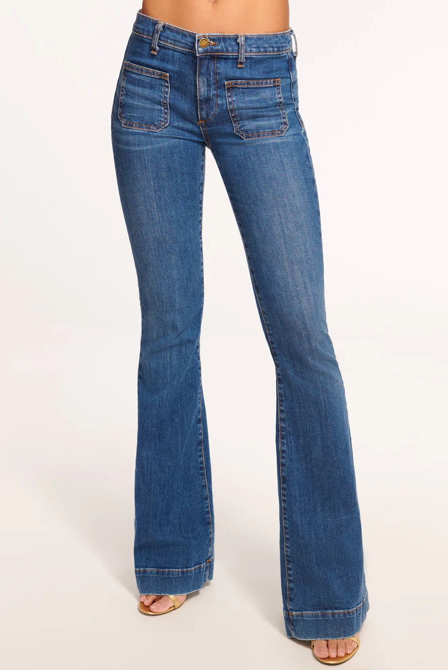 Hunter Low Rise Jean - Medium Wash by Ramy Brook — view 4