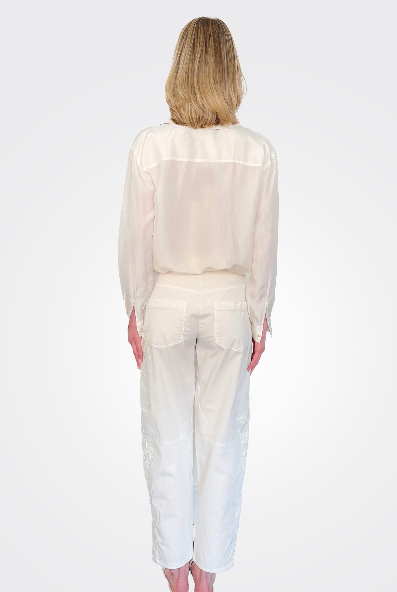 Eve Tailored Trousers - Off White by Cambio — alternate view