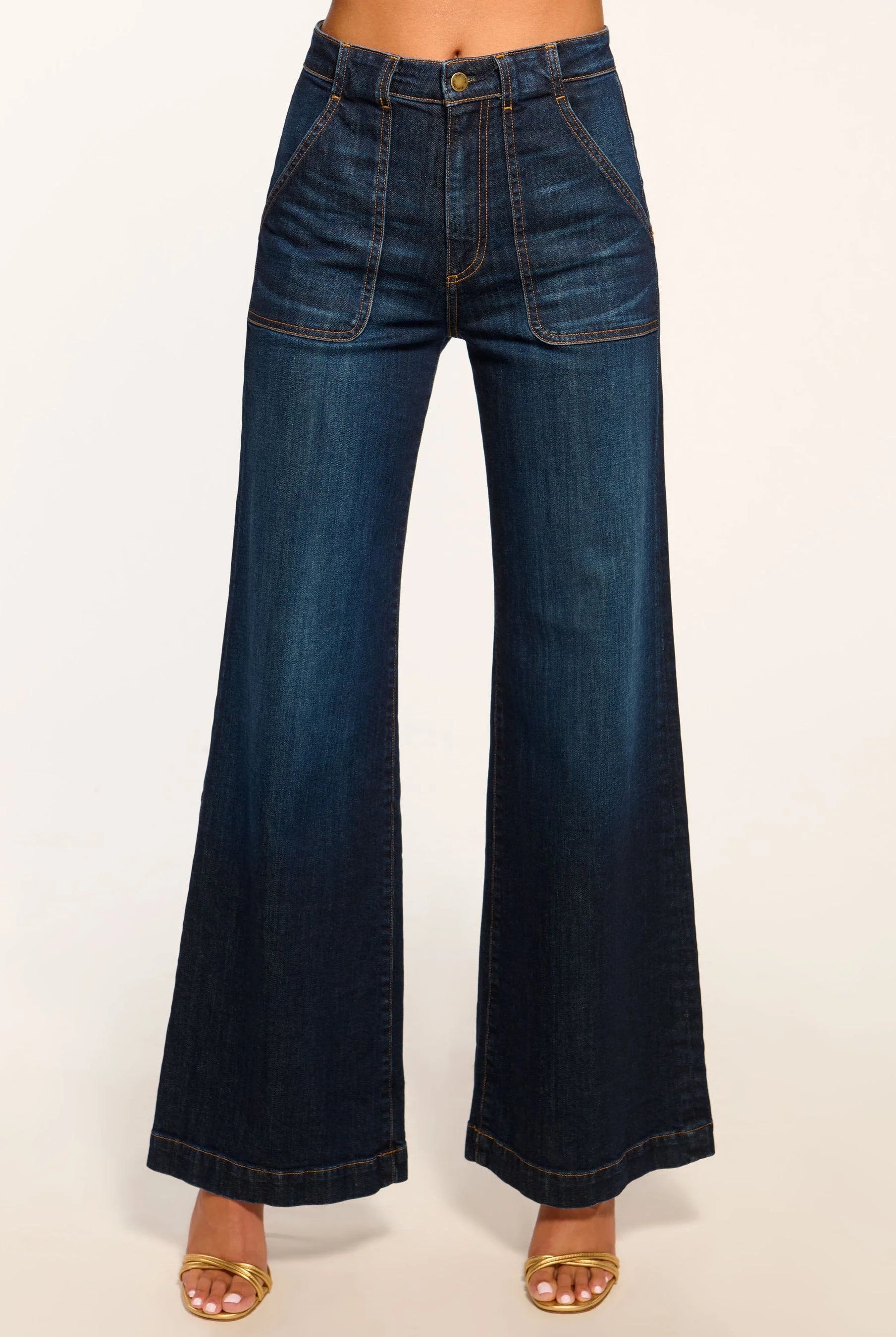 Theodora Wide Leg Jean - Dark Rinse by Ramy Brook — alternate view