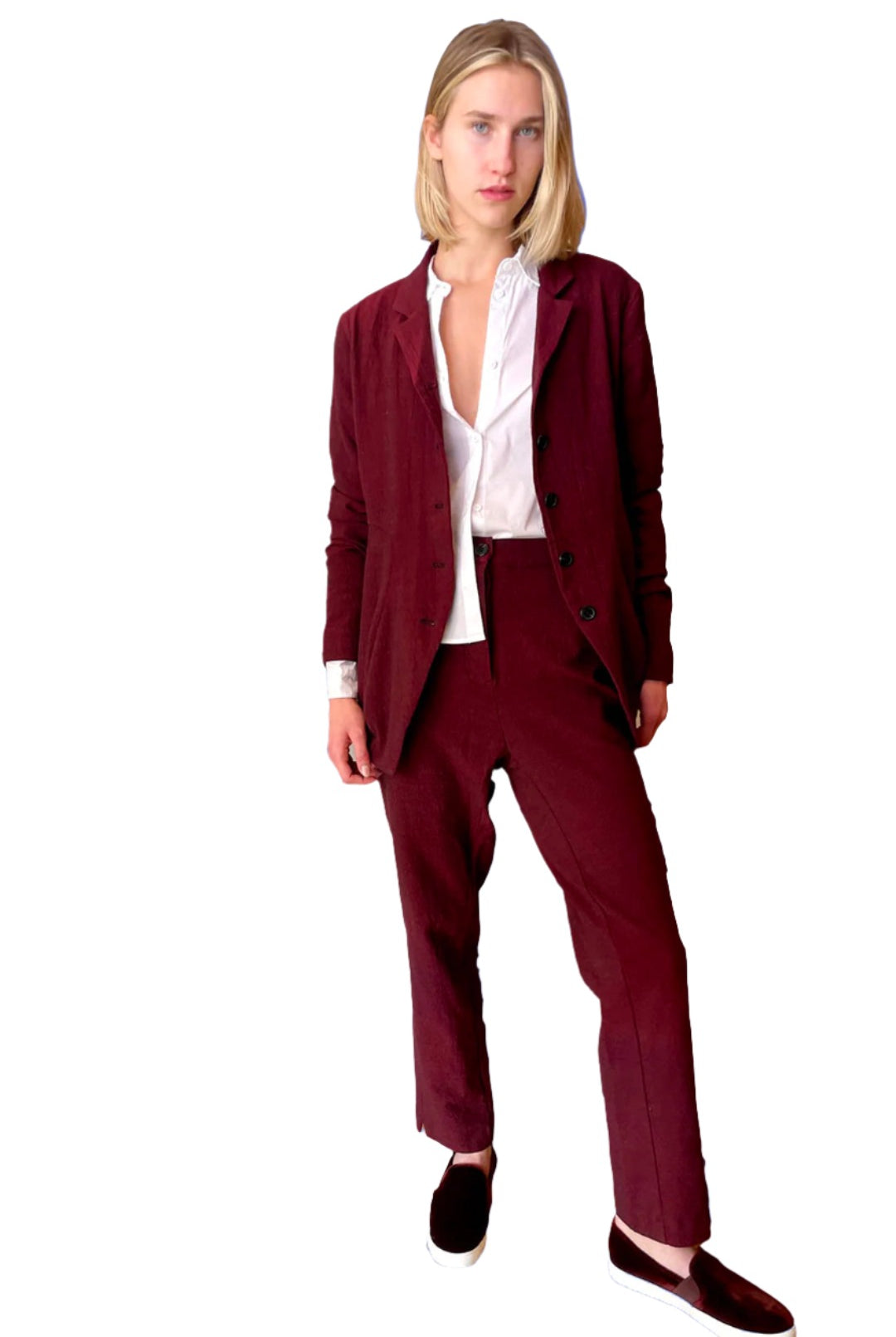Regular Fit Pant - Wine by Rundholz | 25 South Boutiques