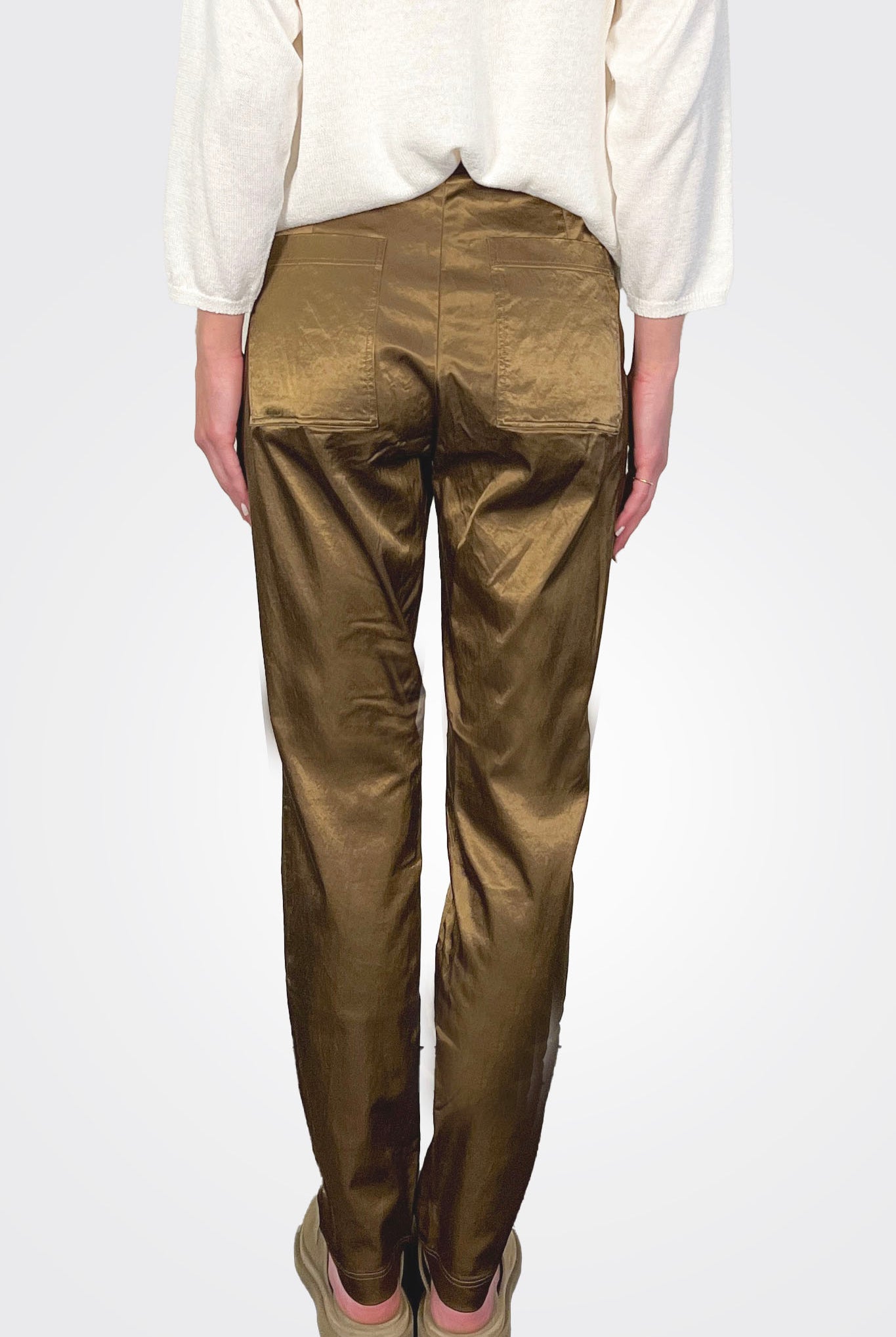 Satin Trousers - Bronze by Rundholz — view 3