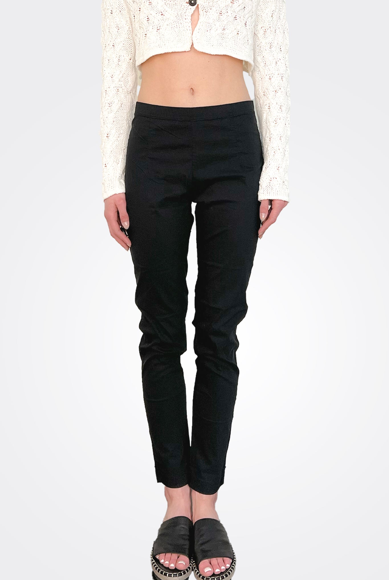 Slim Fit Trousers - Black by Rundholz — alternate view