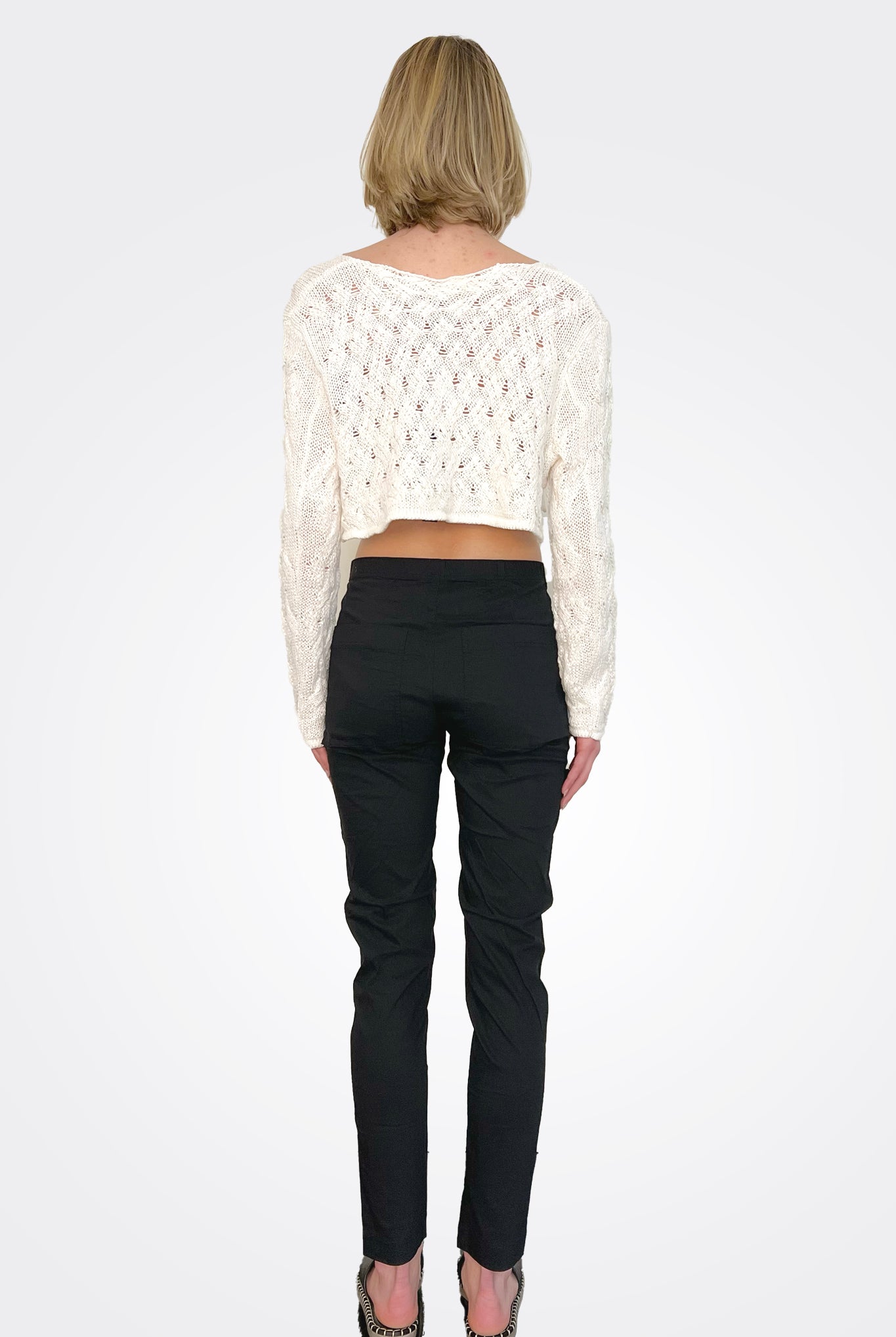 Slim Fit Trousers - Black by Rundholz — view 3