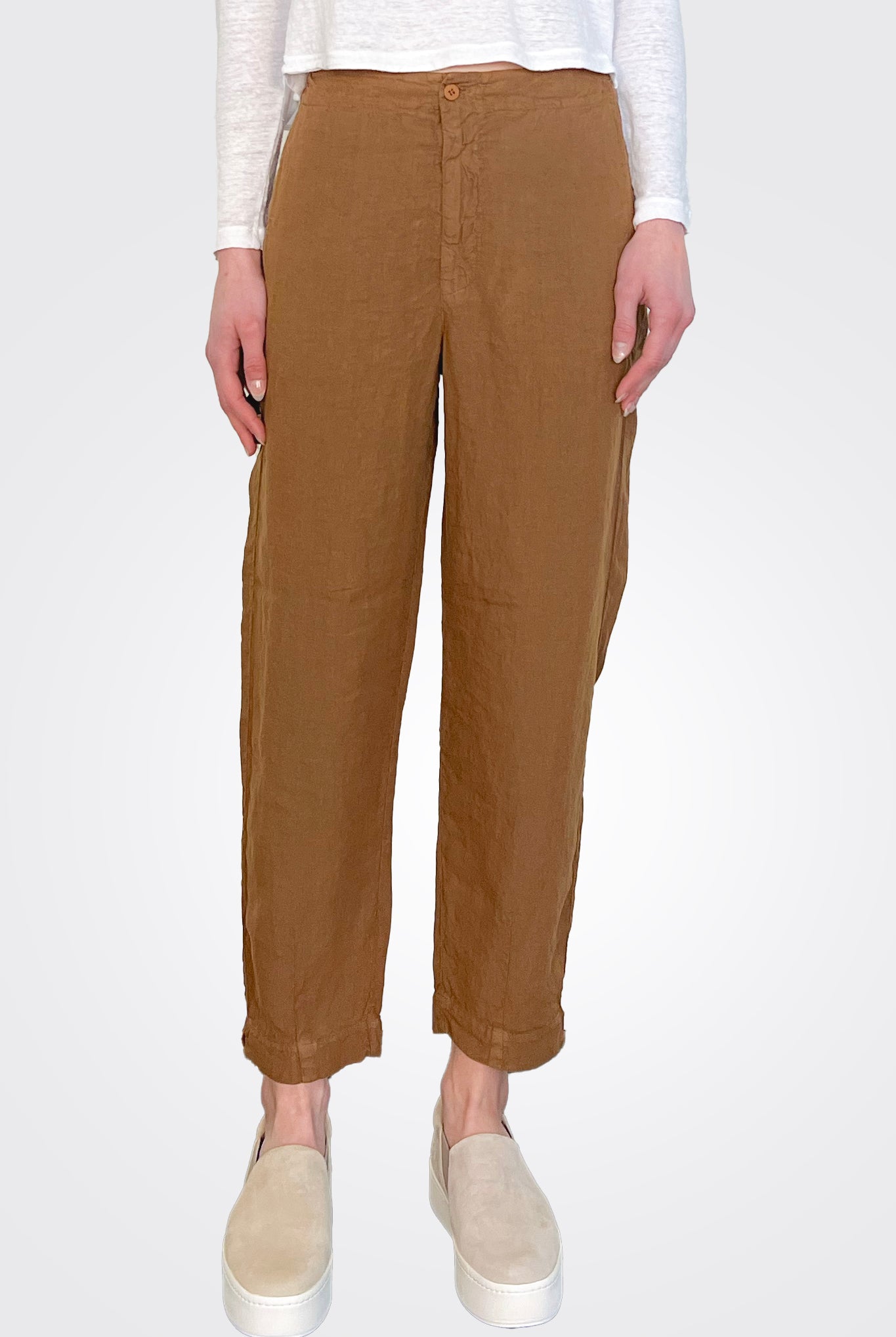 Linen Pocket Pants - Rust by Transit Par-Such — alternate view