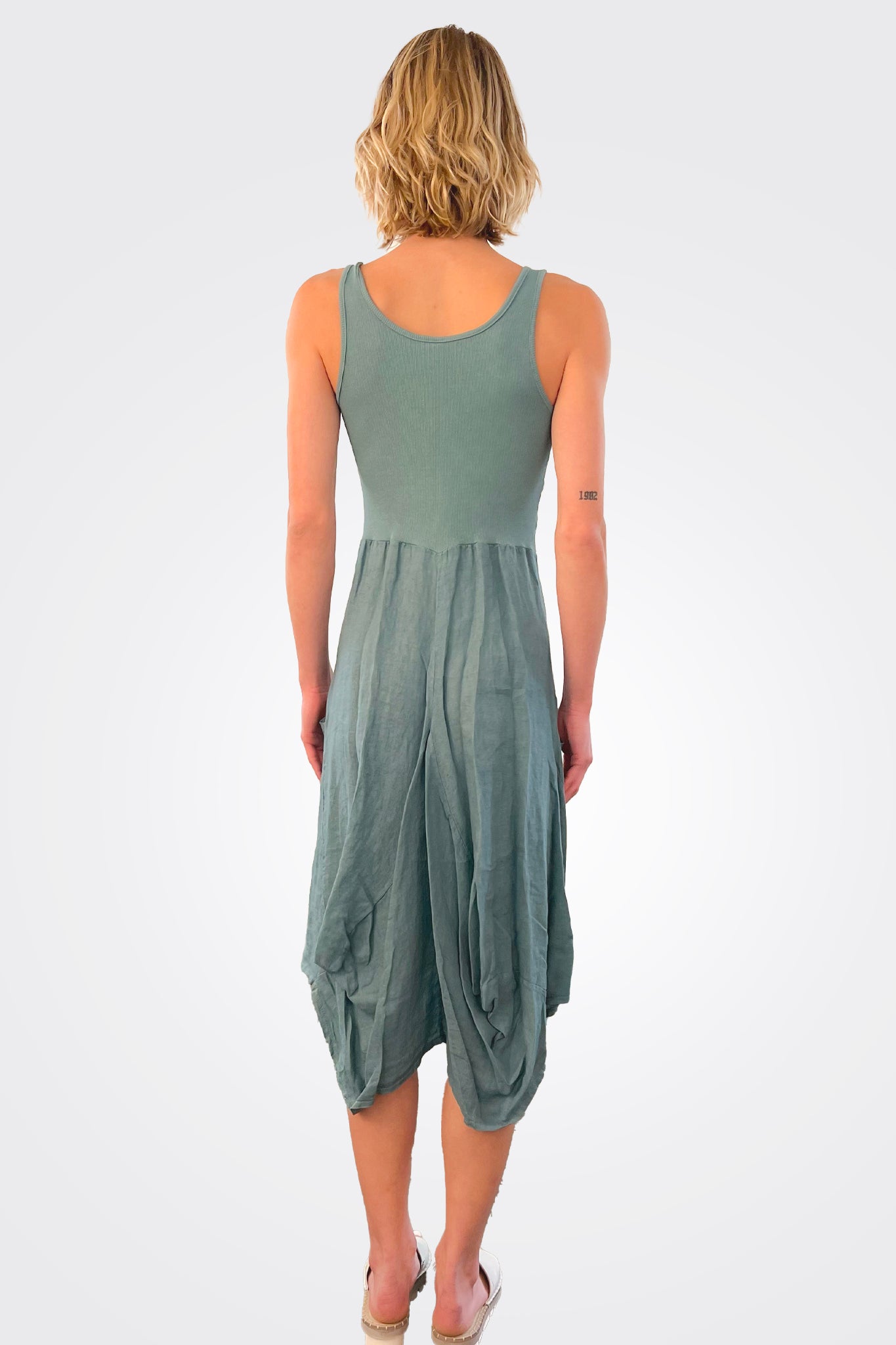 Linen Magic Dress - Salvini by Inizio — view 3