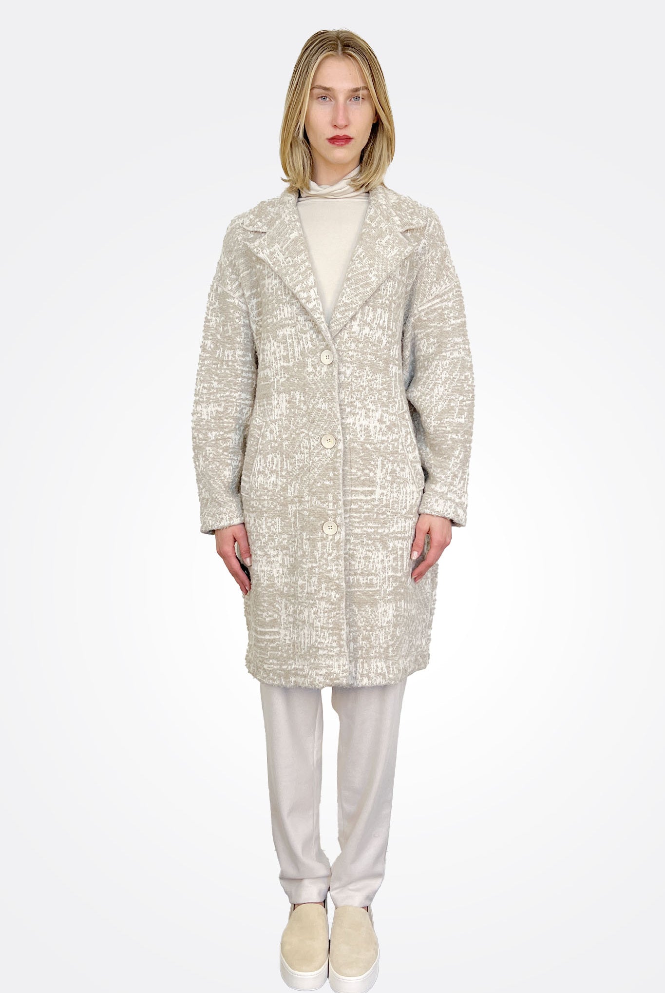 Pattern Mid Coat - Sand by Transit Par-Such — alternate view