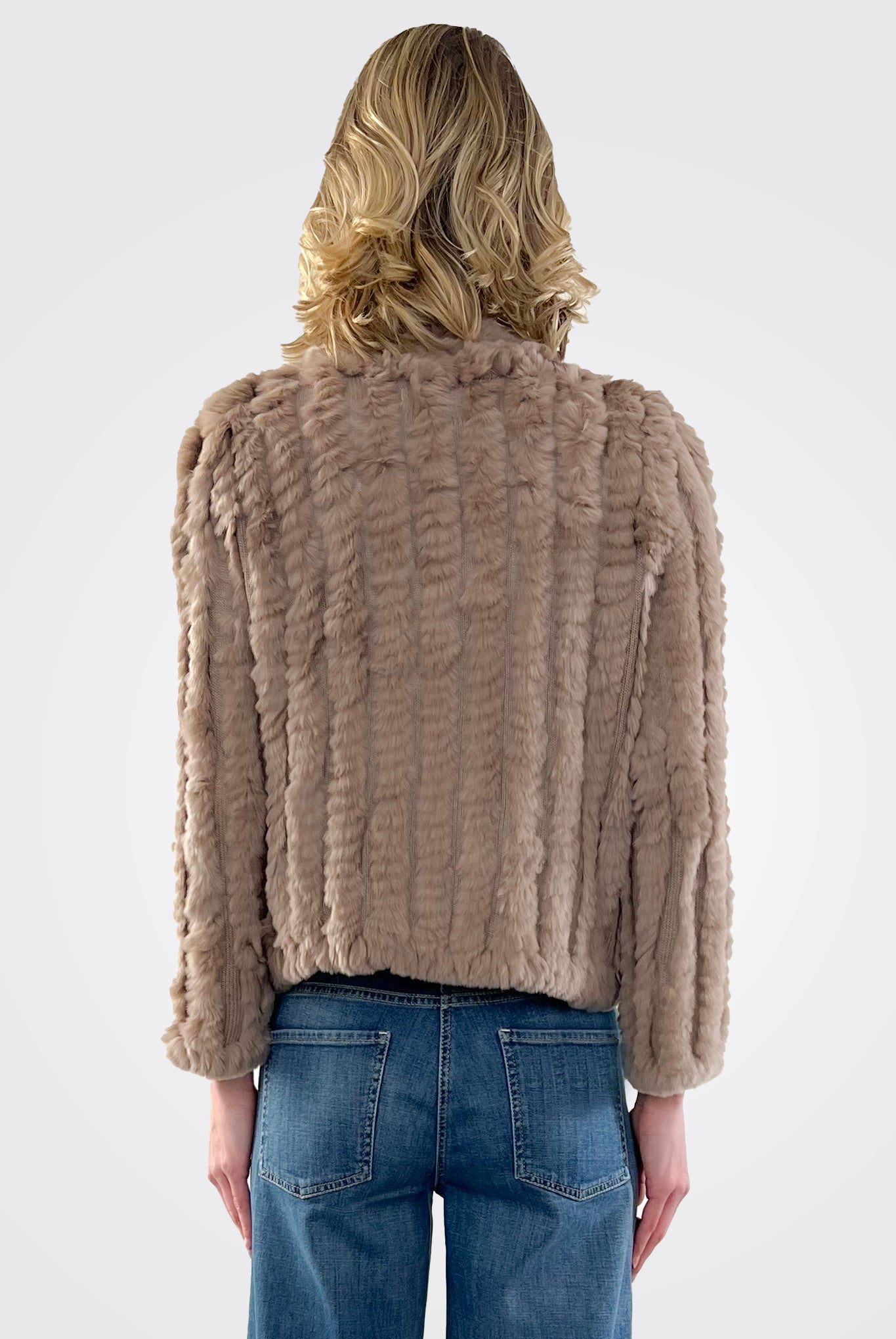Rosa Fur Jacket - Sepia by Heartloom — view 3