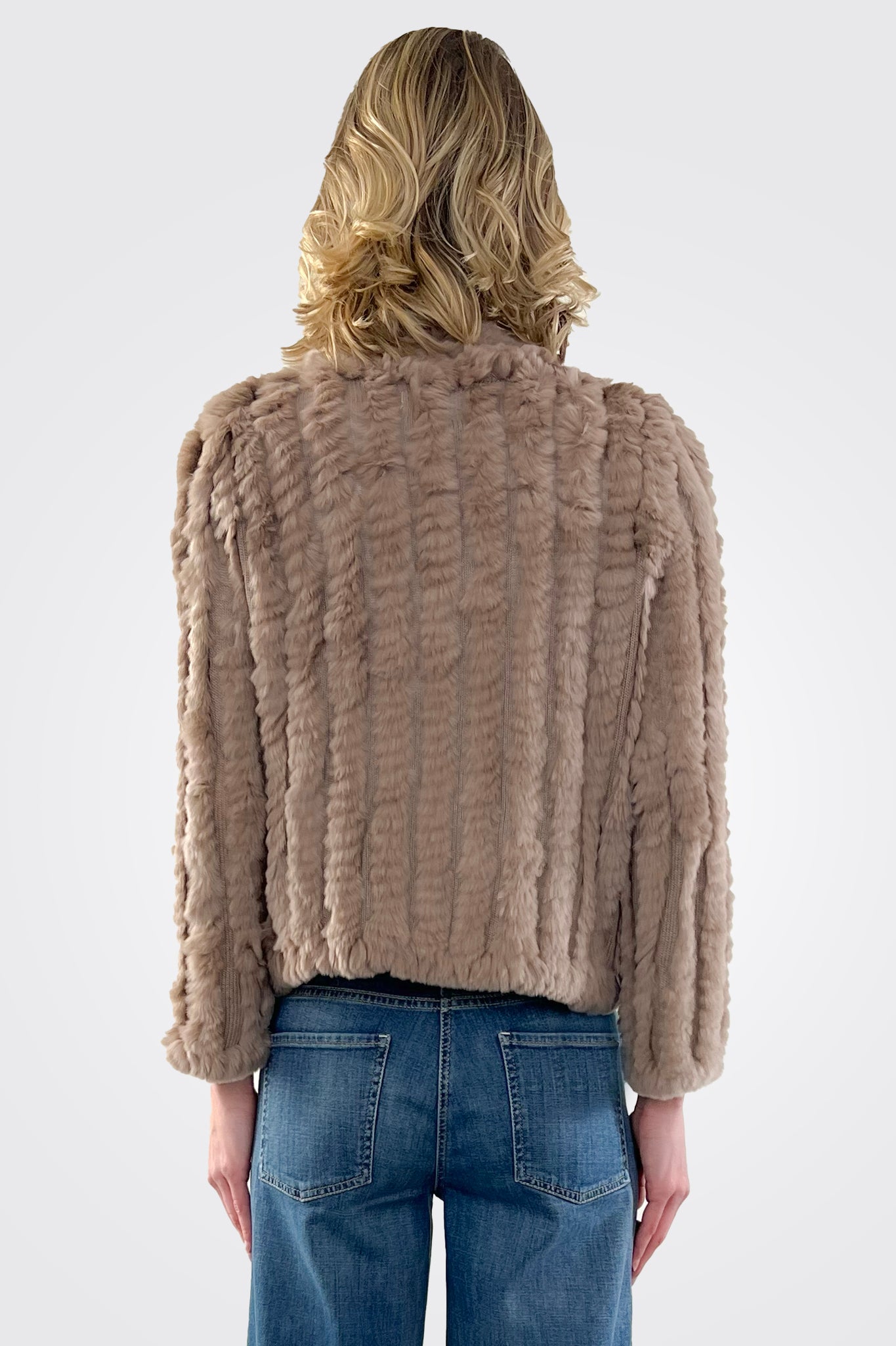 Rosa Fur Jacket - Sepia by Heartloom — view 3