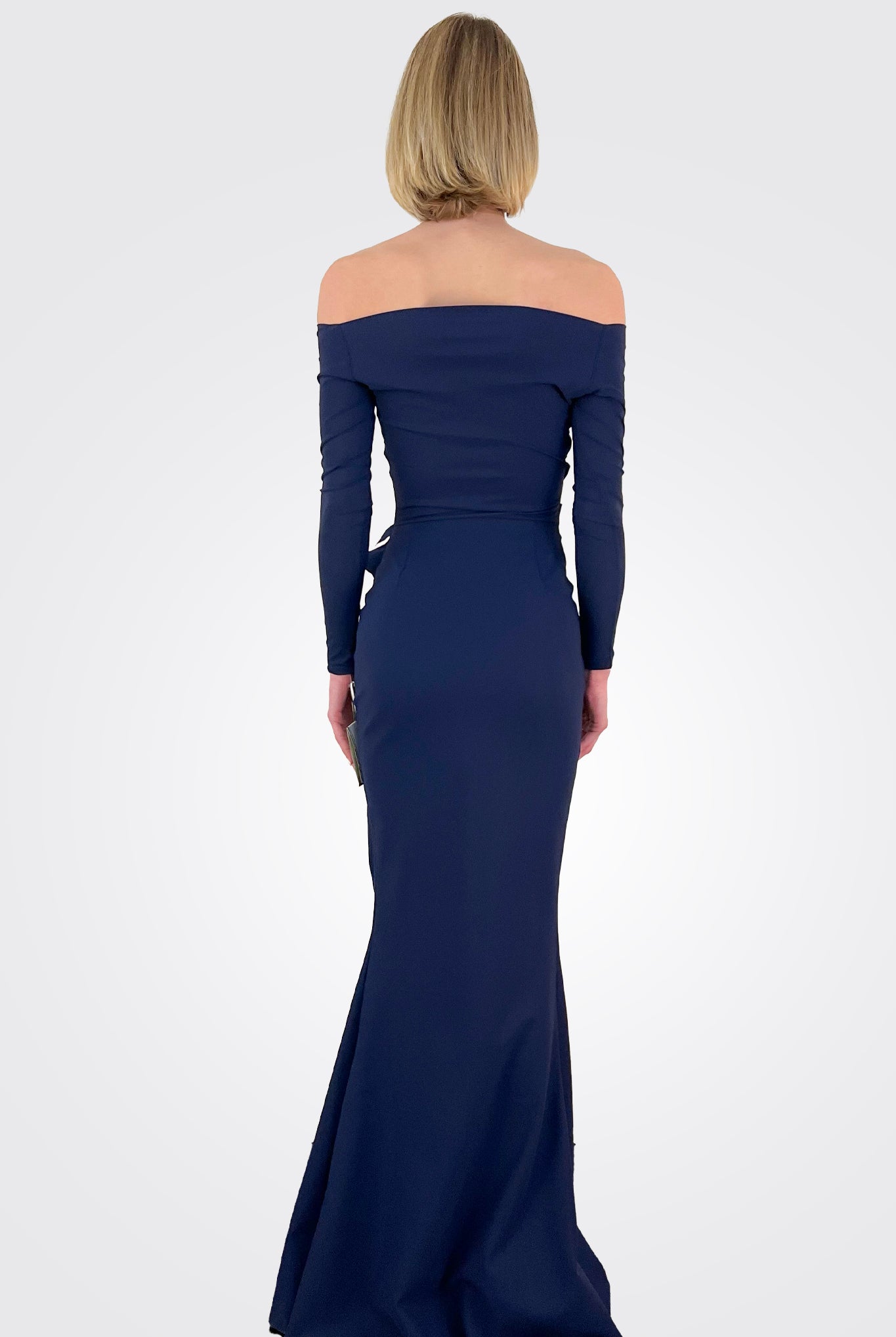 Silveria Long Dress - Blu Notte by Chiara Boni — view 4