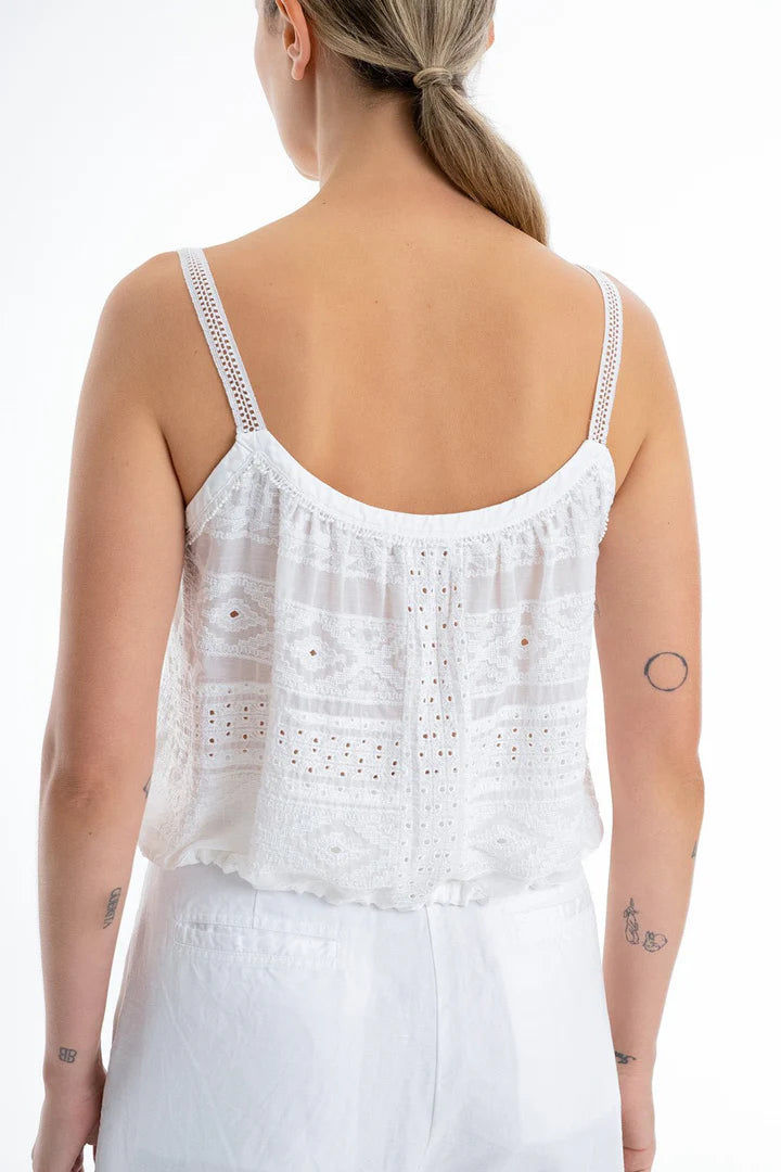 Skye Cami - White by Burning Torch — alternate view