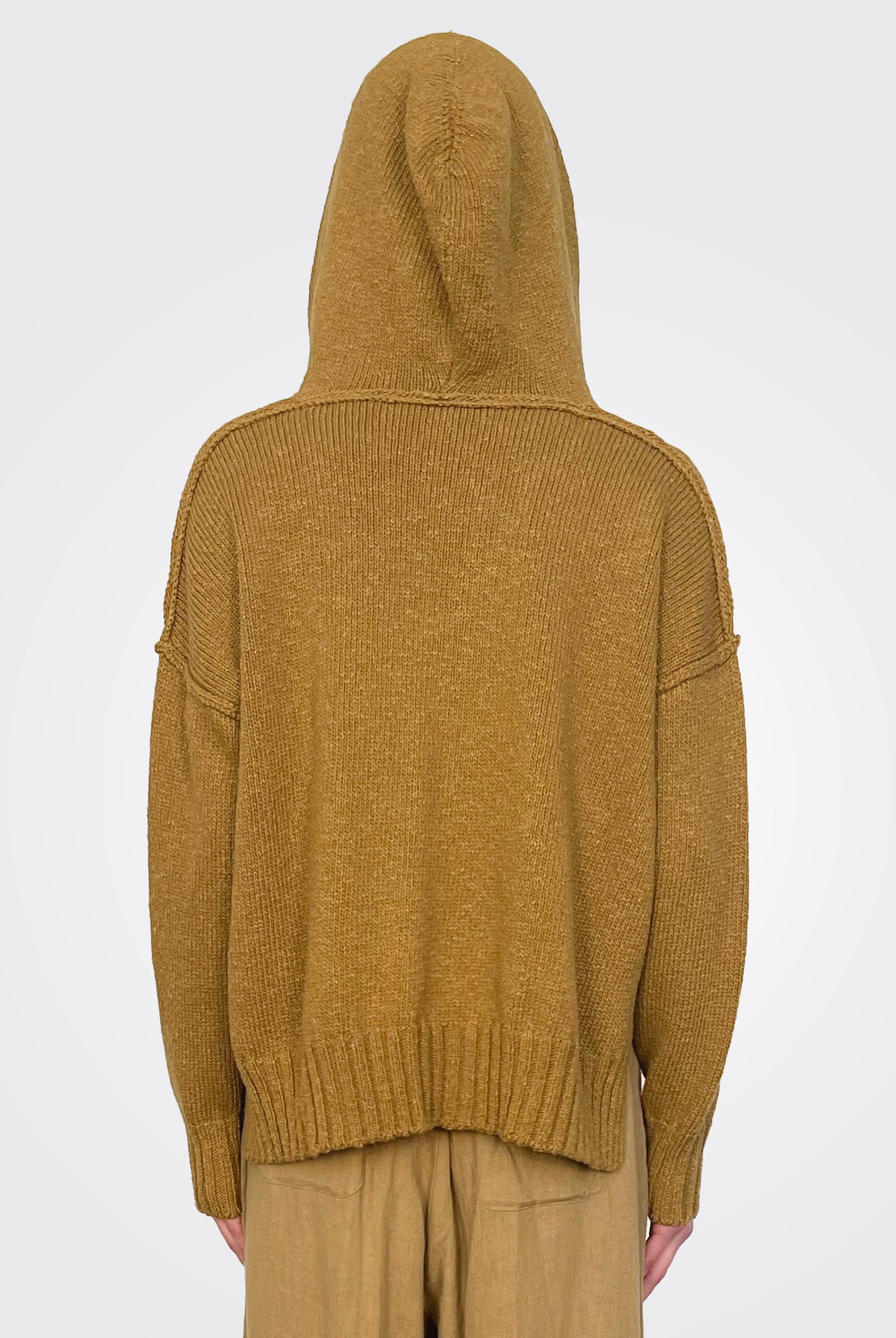 Calica Knitted Hoodie - Olio by Momonì — view 3