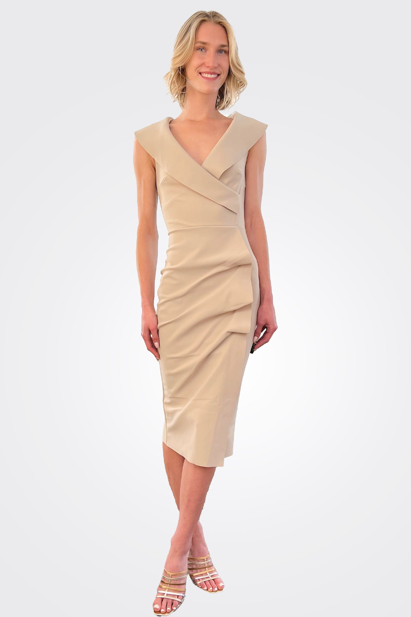 Fiynorc Stretch Jersey Dress - Sand by Chiara Boni | 25 South Boutiques