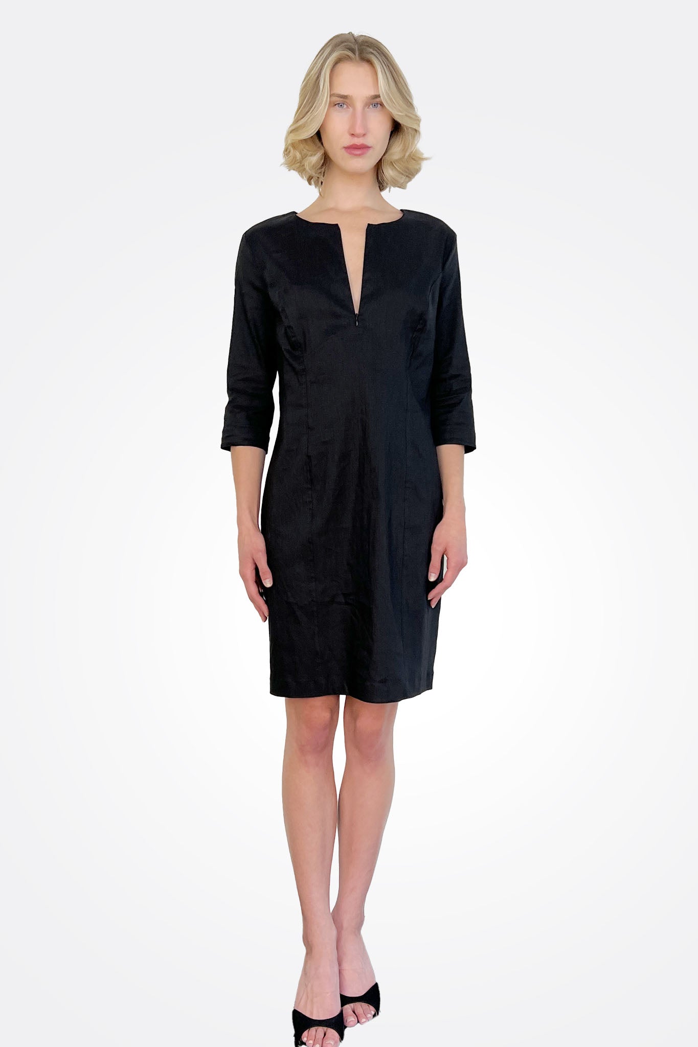 Sleeve Sheath Dress - Black by Sarah Pacini | 25 South Boutiques