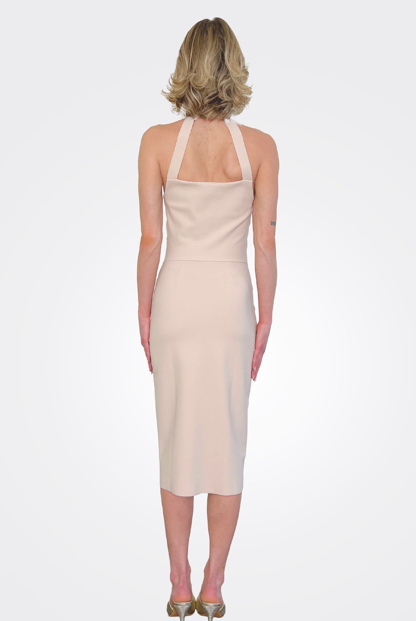 Nisup Midi Dress - Sea Shell by Chiara Boni — view 3