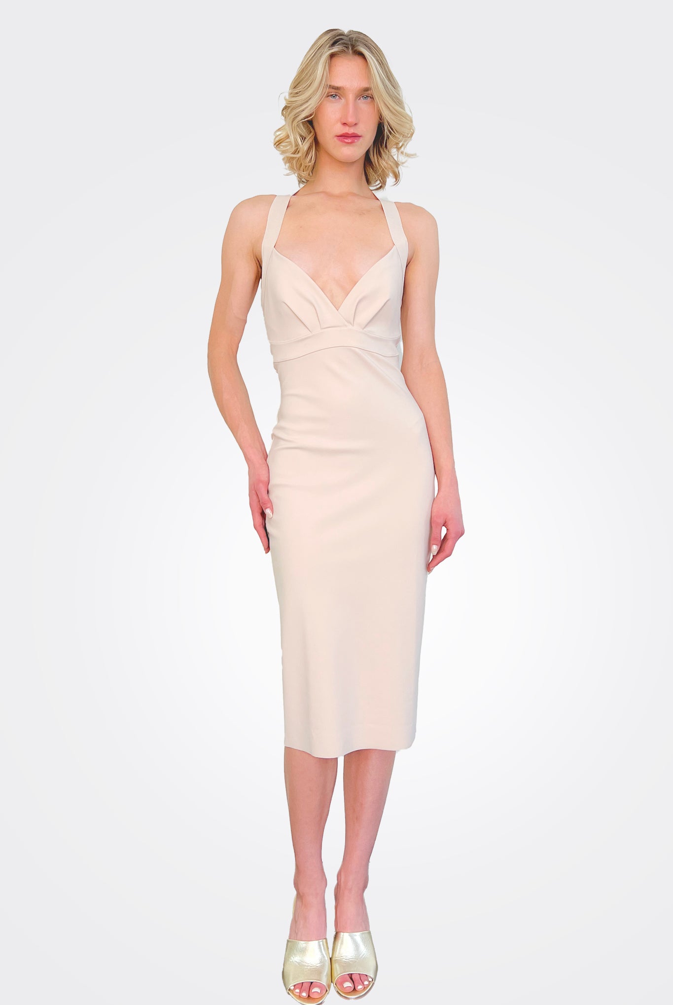 Nisup Midi Dress - Sea Shell by Chiara Boni | 25 South Boutiques