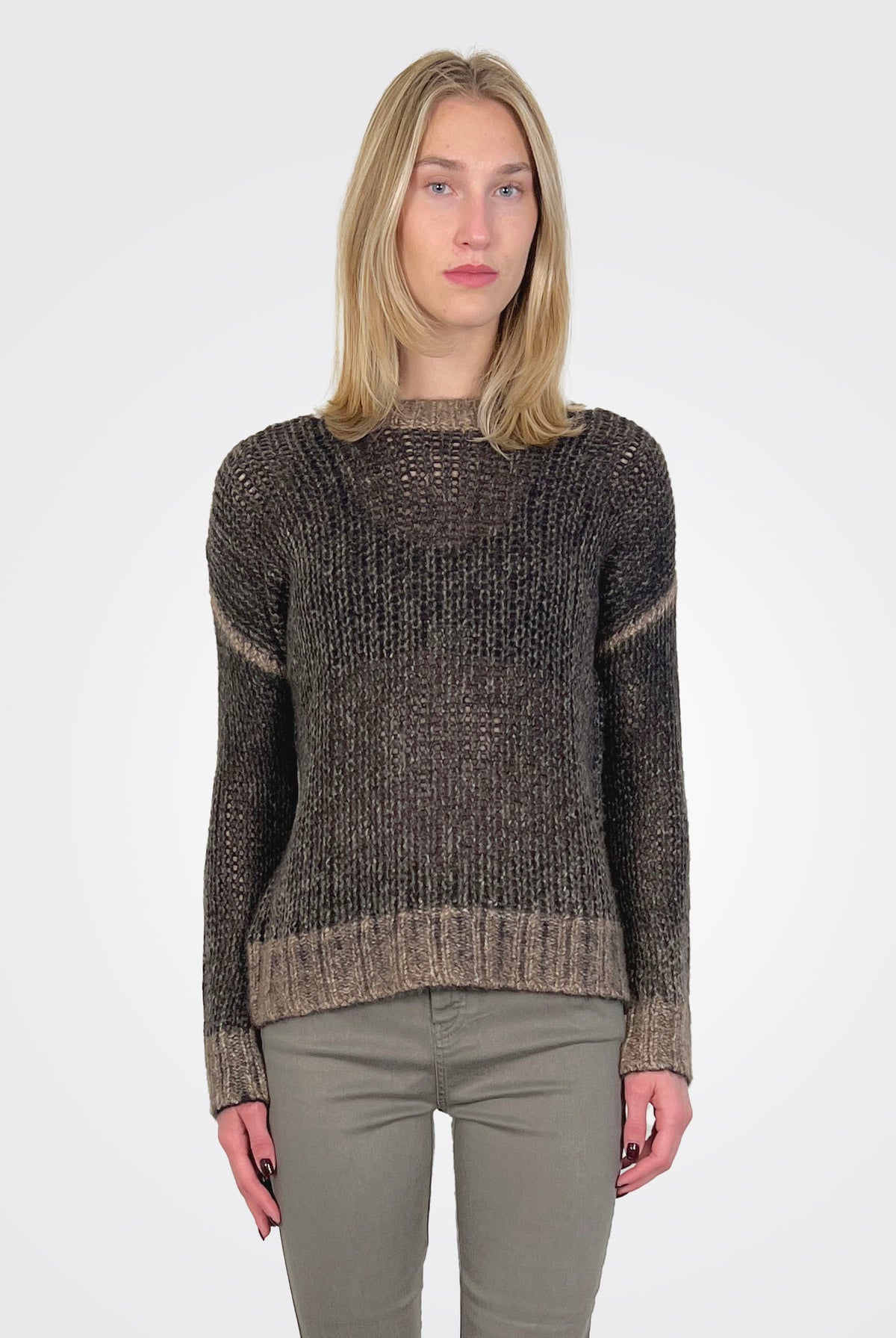 Inked Open Crew - Black Brownstone by Autumn Cashmere | 25 South Boutiques