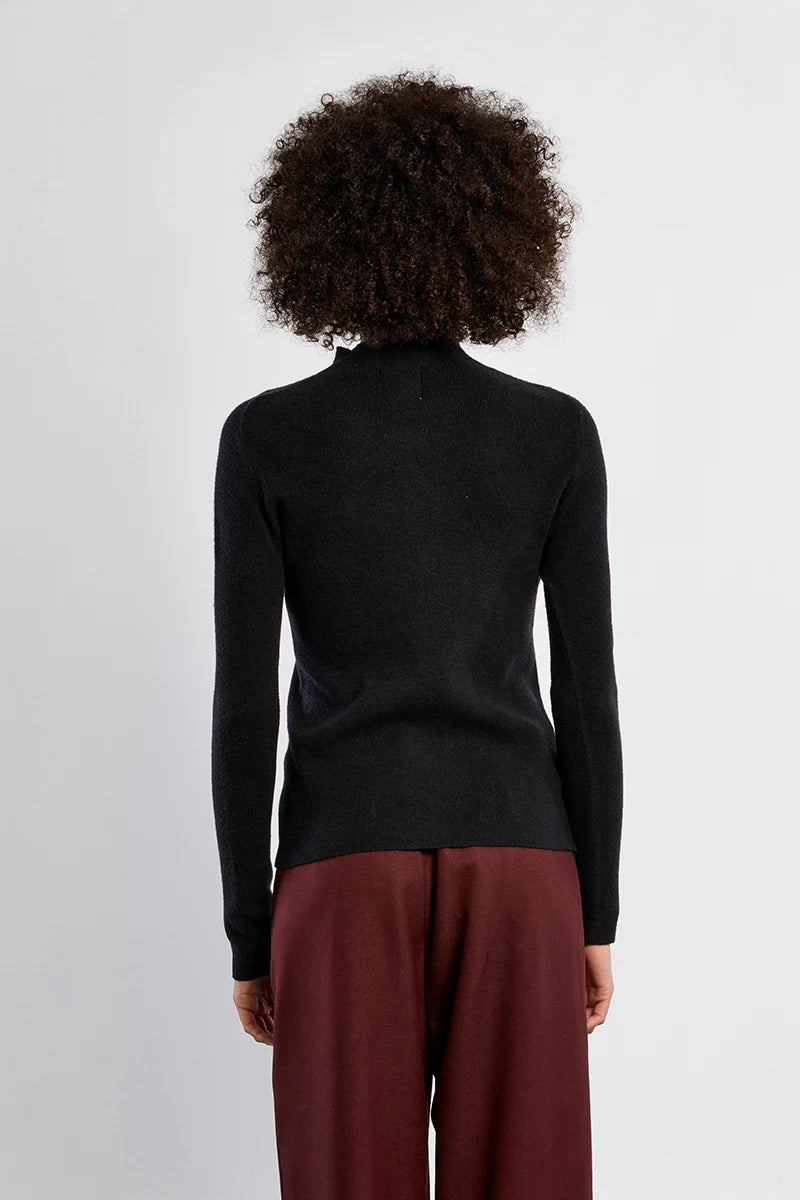 Rhinestone Sweater - Black by Molly Bracken — view 3