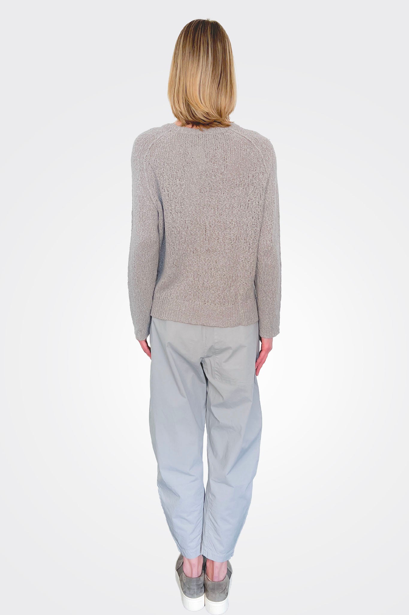 Cotton Stretch Easy Pants - Grey by Kristensen — view 3