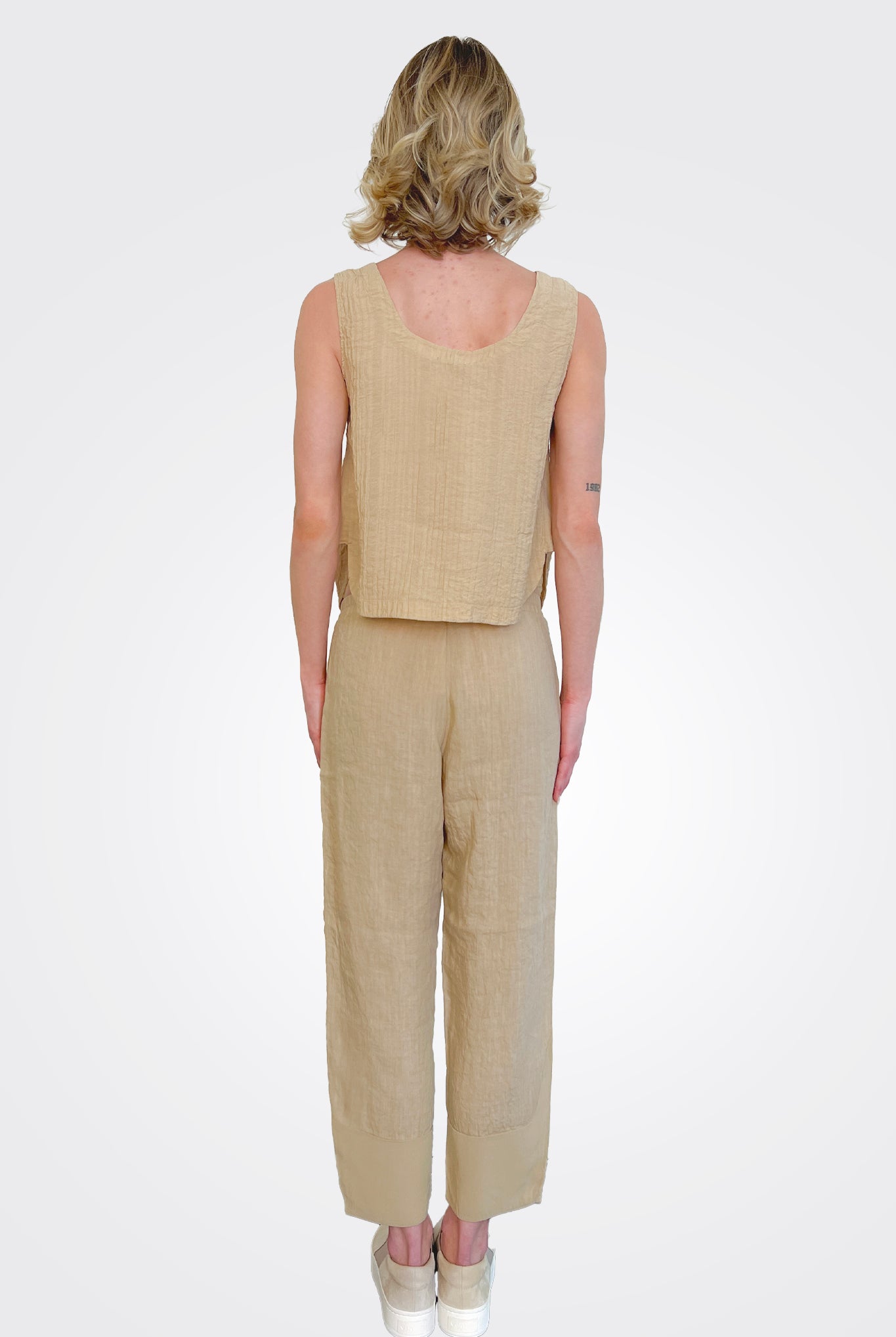 Cropped Ankle Trousers - Tan by Transit Par-Such — view 3