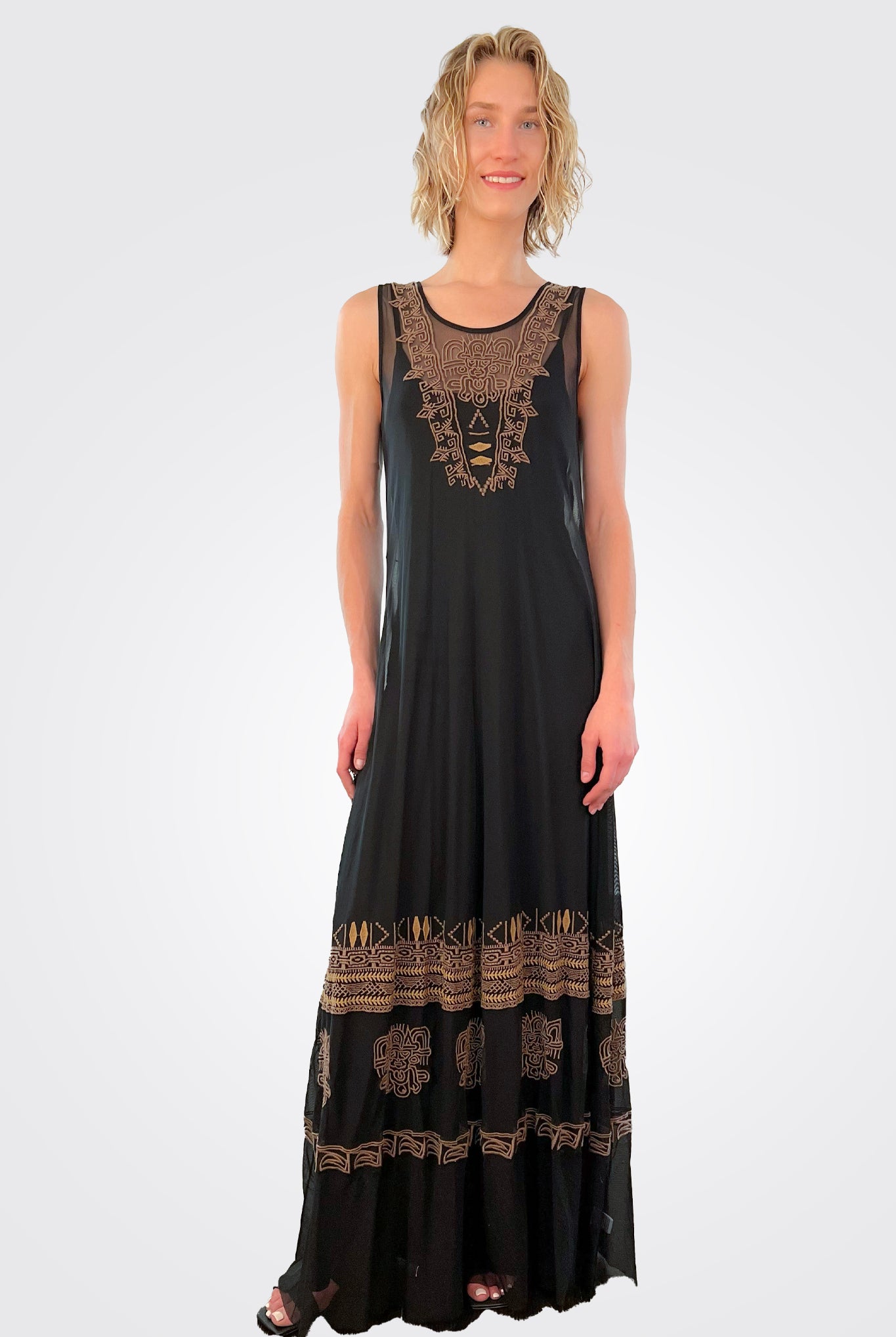 Tapiwa Mesh Dress - Black by Johnny Was | 25 South Boutiques