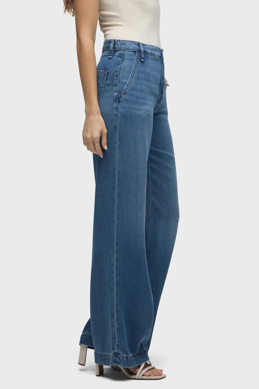 Jodie Loose Fit Wide Leg Trouser Jean - Rumour by Hudson — view 3