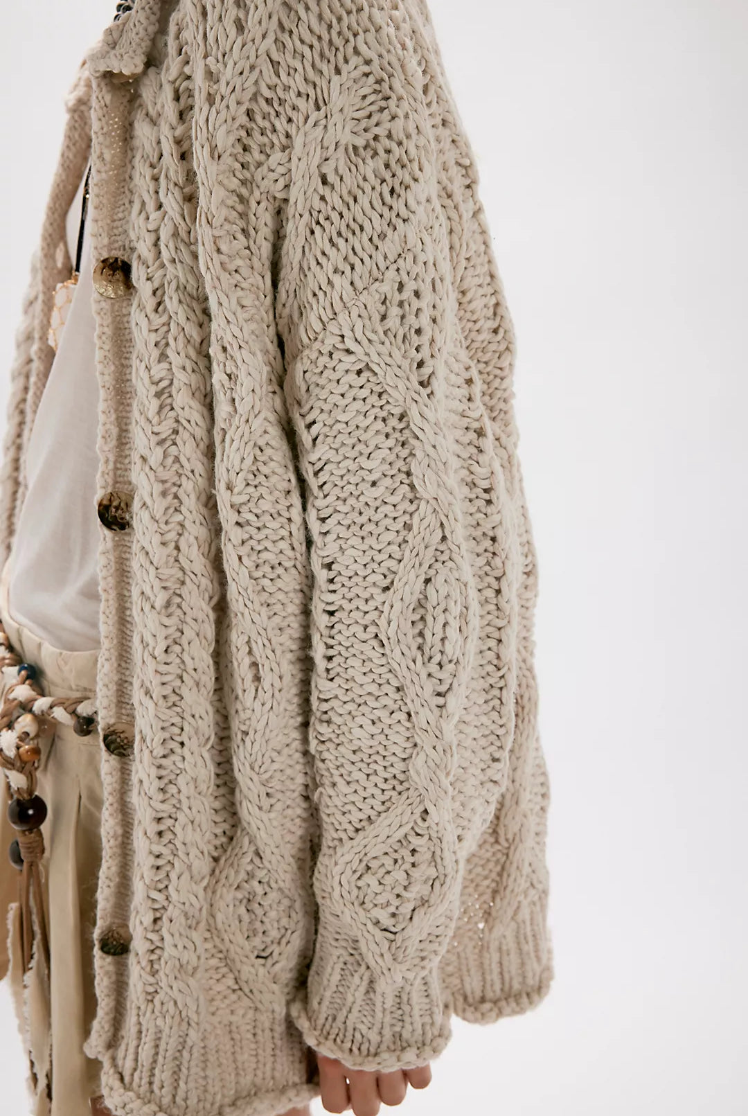 Opal Knit Cardi - Tea by Free People — alternate view