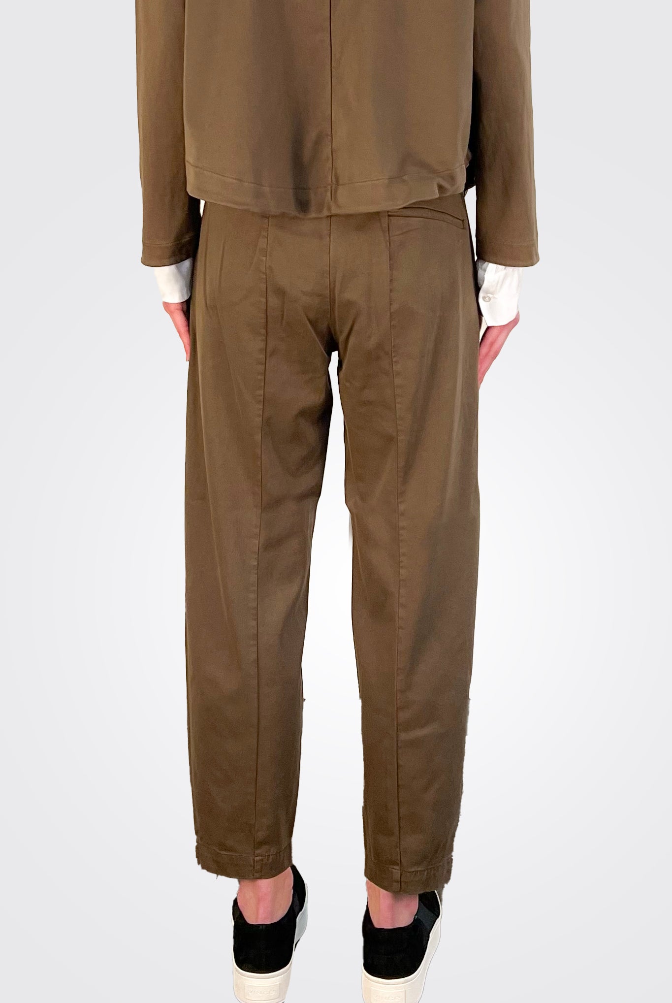 Regular Fit Button Trousers - Chocolate by Transit Par-Such — view 3