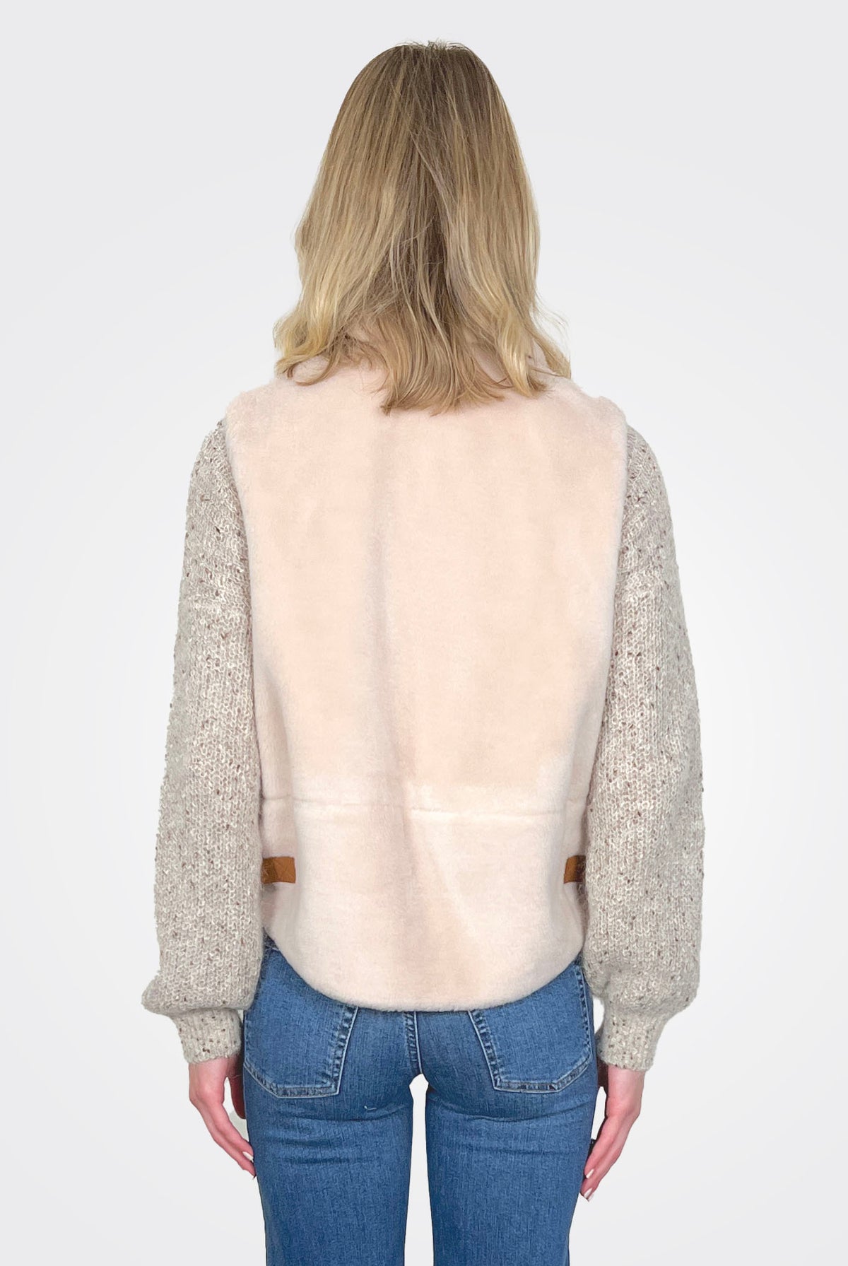 Eugenio Jersey Jacket - Beige by Marella — alternate view