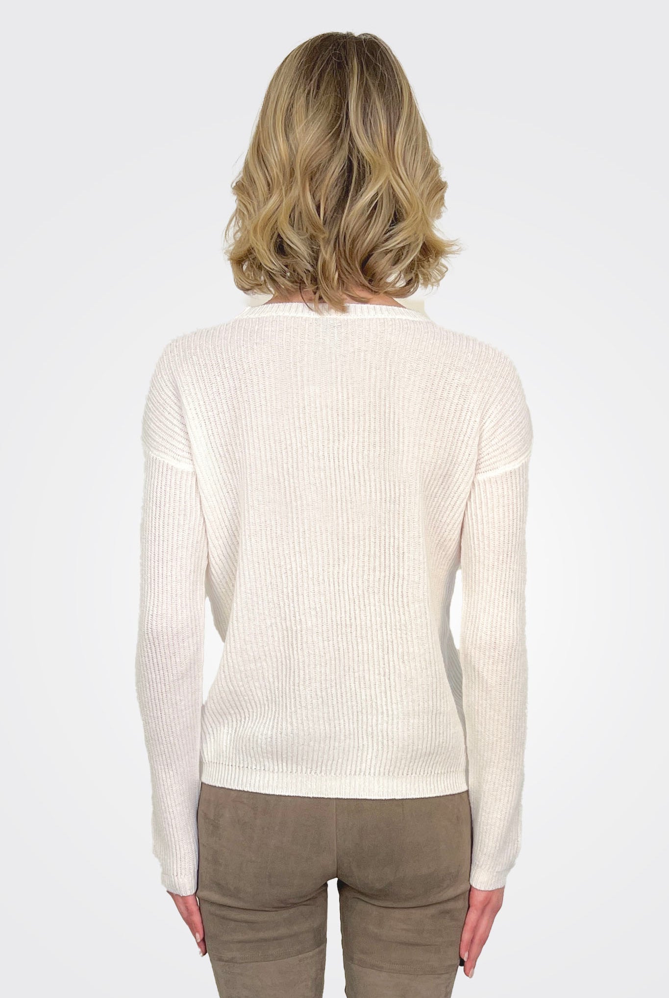 Ribbed Sweater - Off White by Private 0204 — alternate view