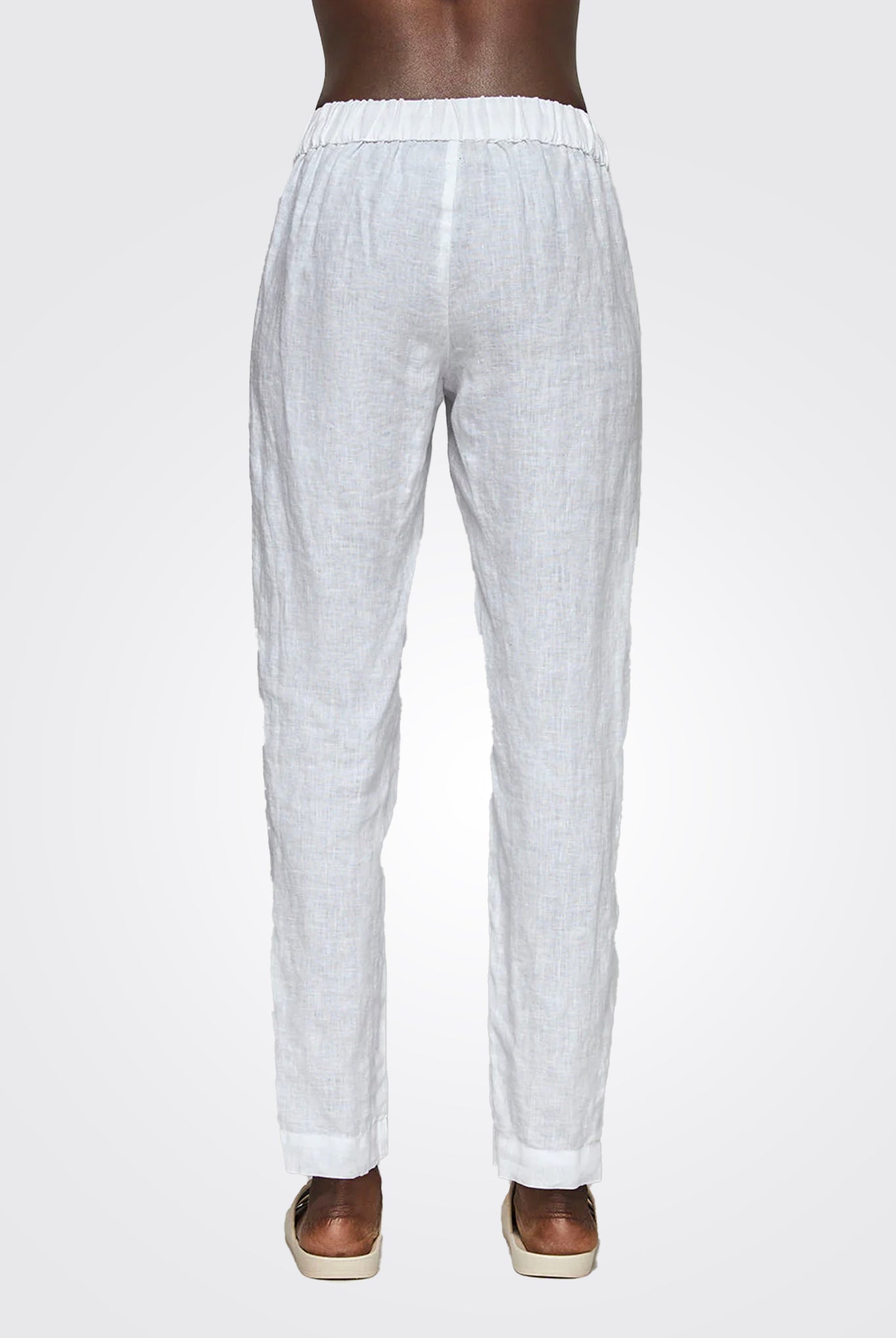 Easy Linen Pant - White by Enza Costa — view 4