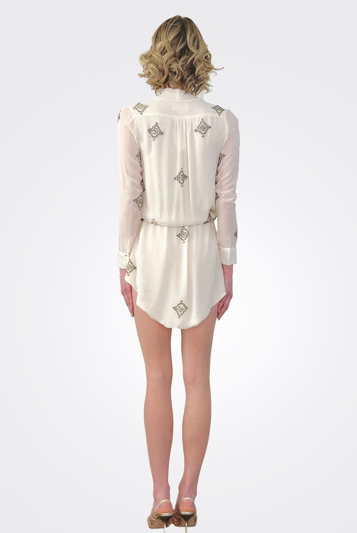 Tunic Dress - White by Rococo Sand — view 4