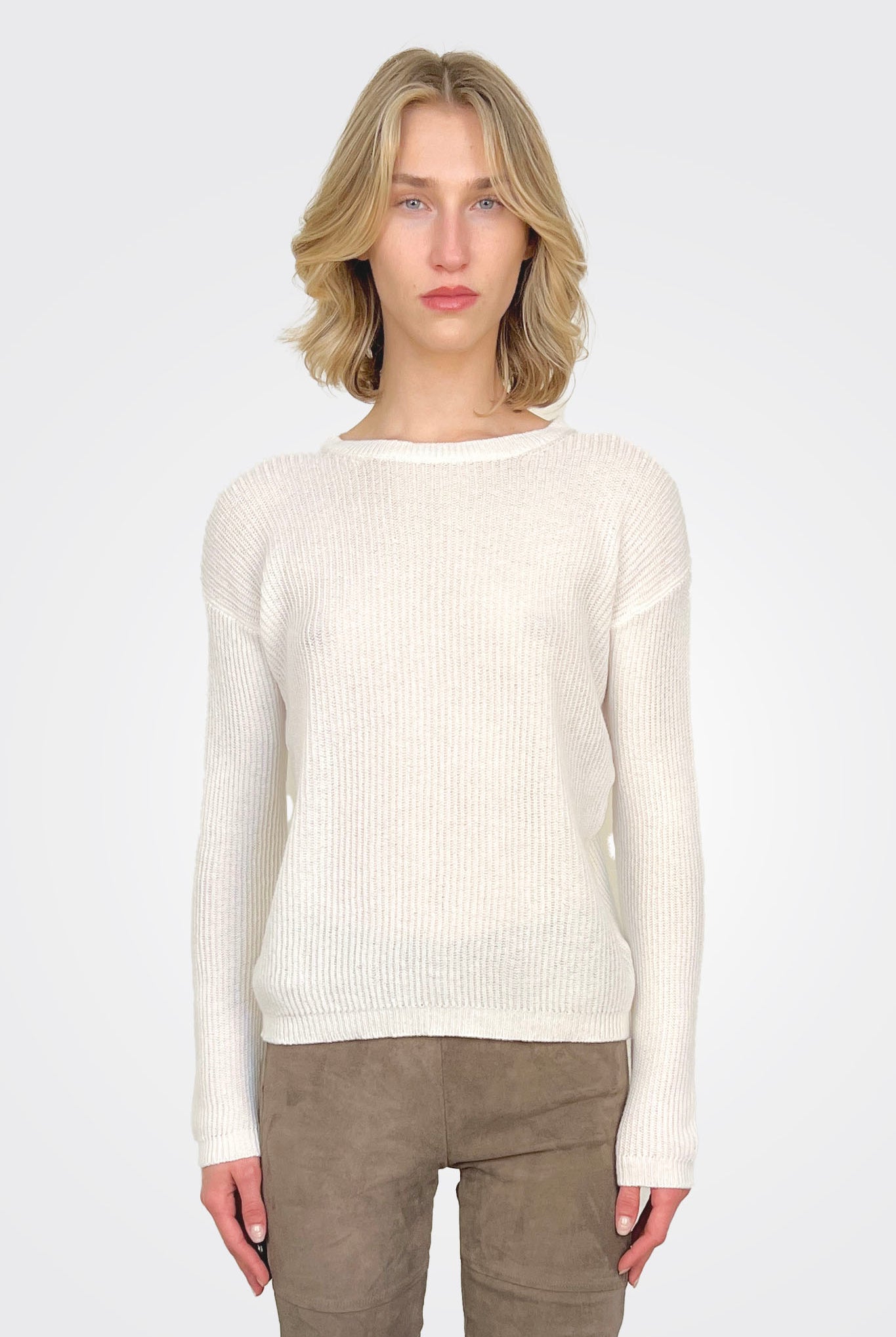 Ribbed Sweater - Off White by Private 0204 | 25 South Boutiques