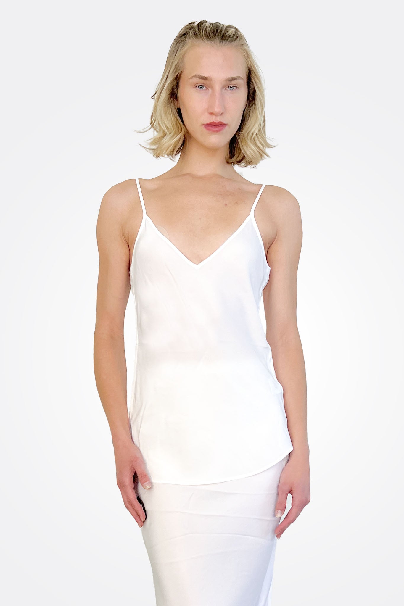Wyanetta Silk Cami - White by Elaine Kim | 25 South Boutiques