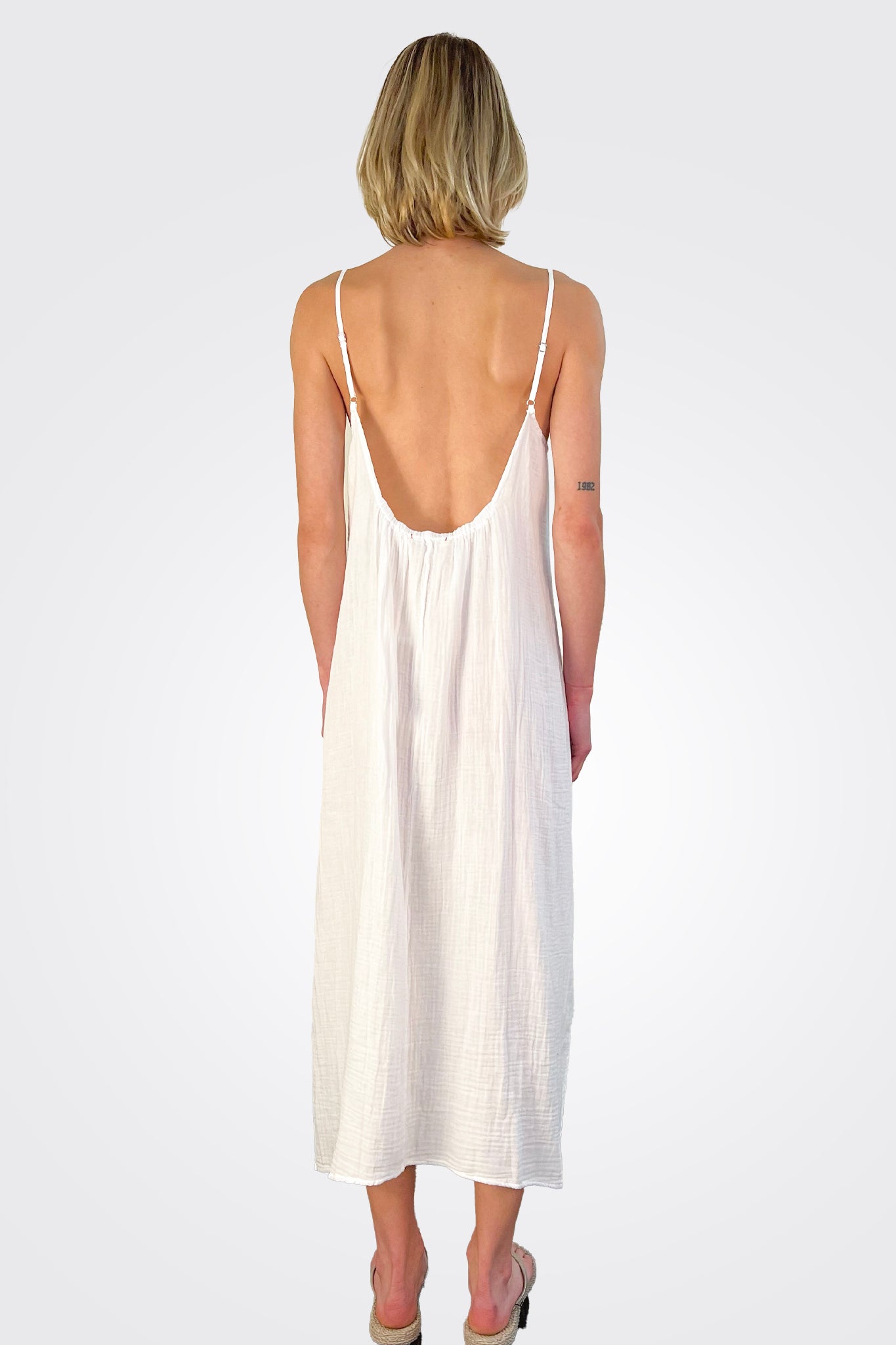 Gauze Dress - White by Stark X — view 4