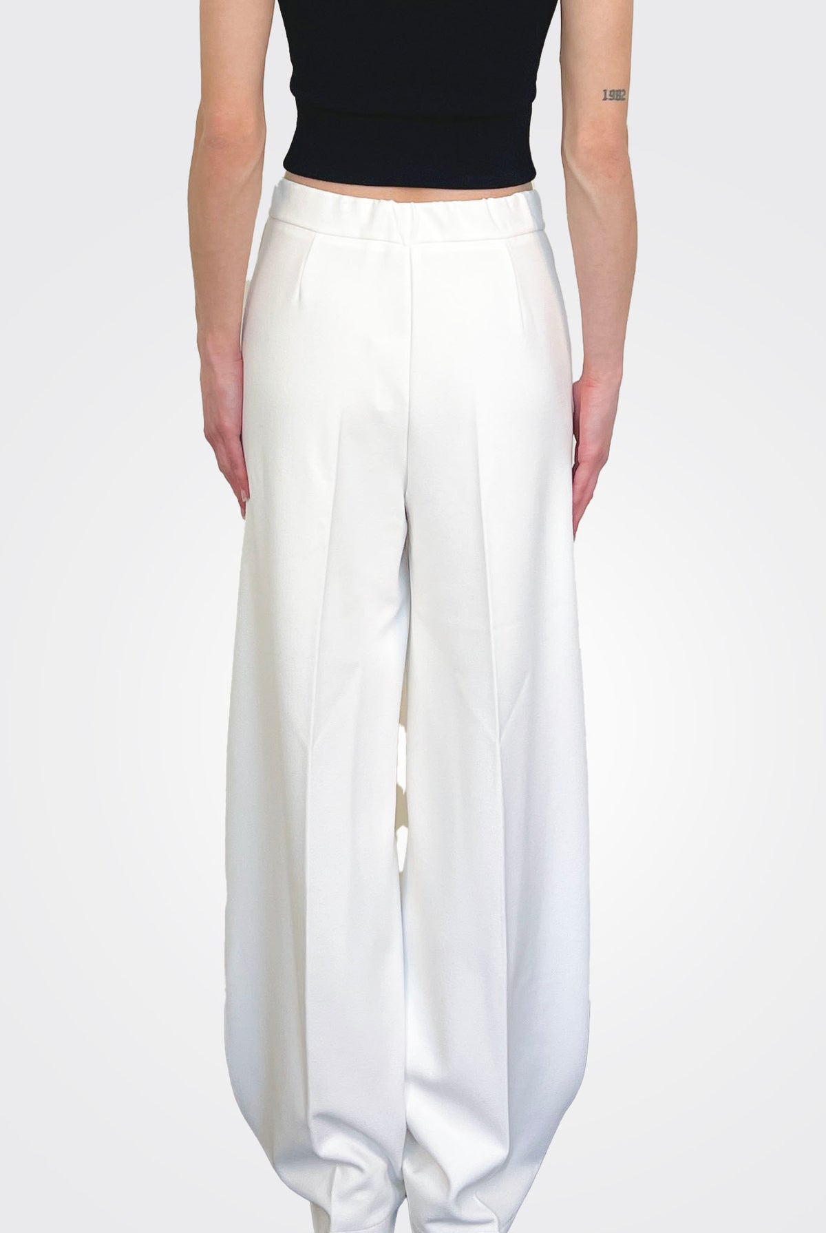 Straight Leg Trousers - White by Liviana Conti — view 3