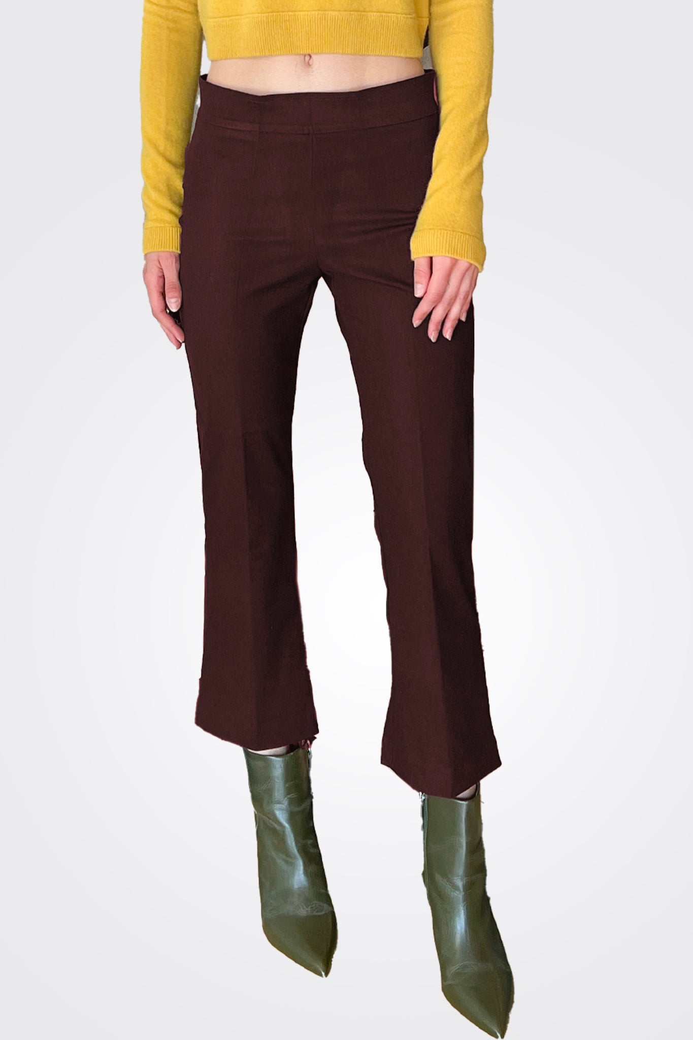 Leo Signature Pant - Wine by Avenue Montaigne — alternate view
